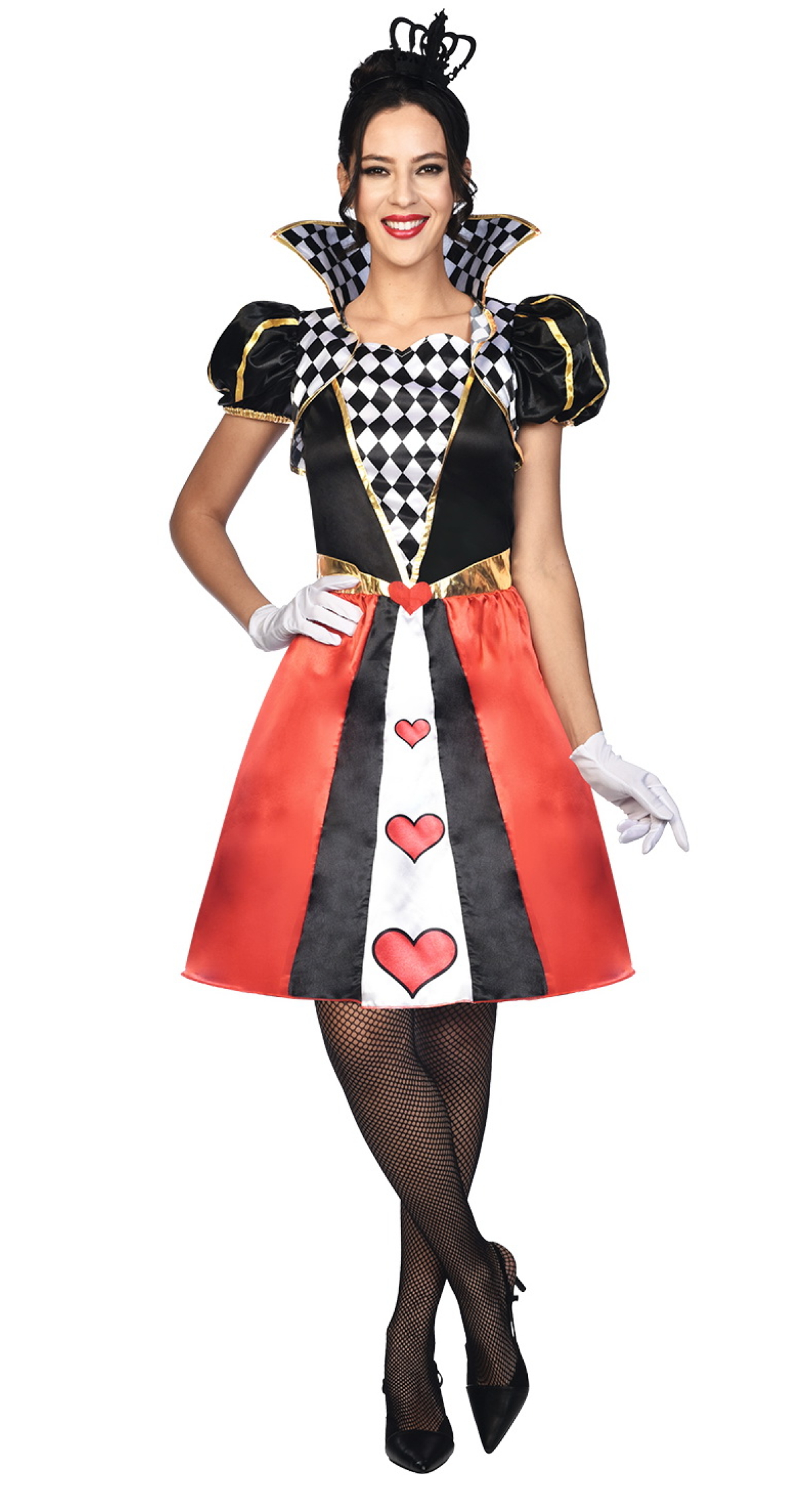 Lovely Queen of Hearts Costume - Adult Size Medium / Large