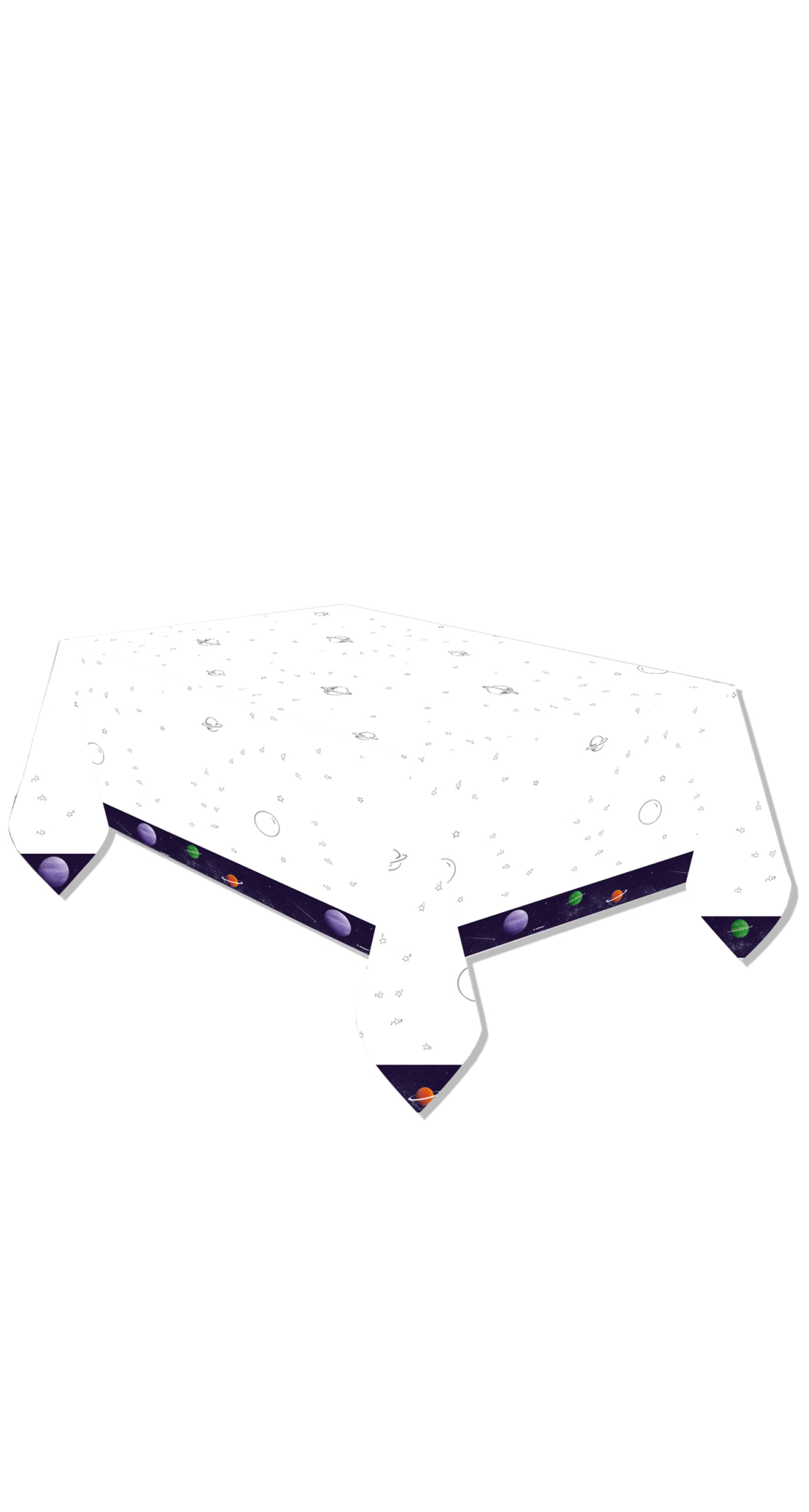 Space Party Paper Tablecover - 120 x 180cm