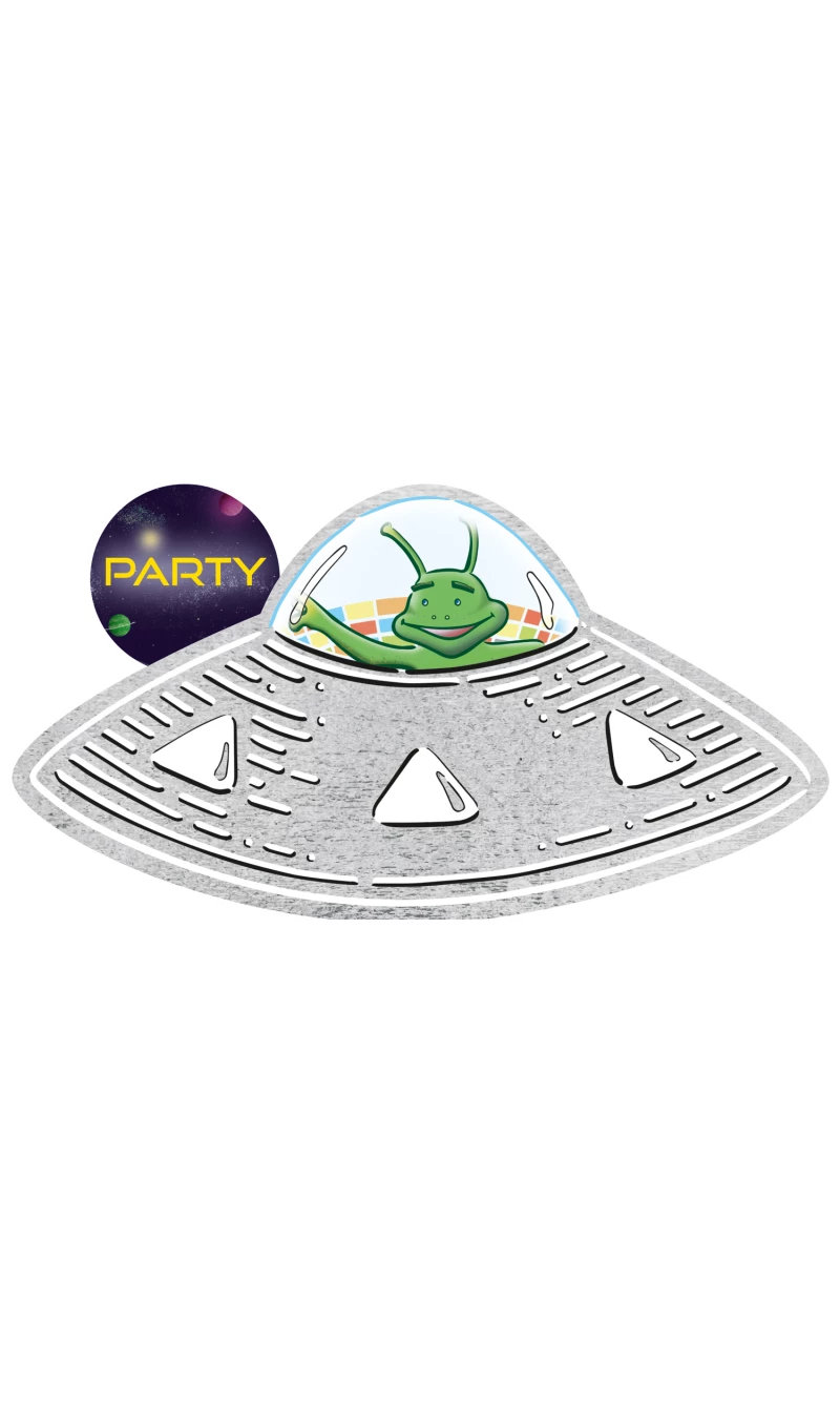 Space Party Paper Invitations & Envelopes - 8pk