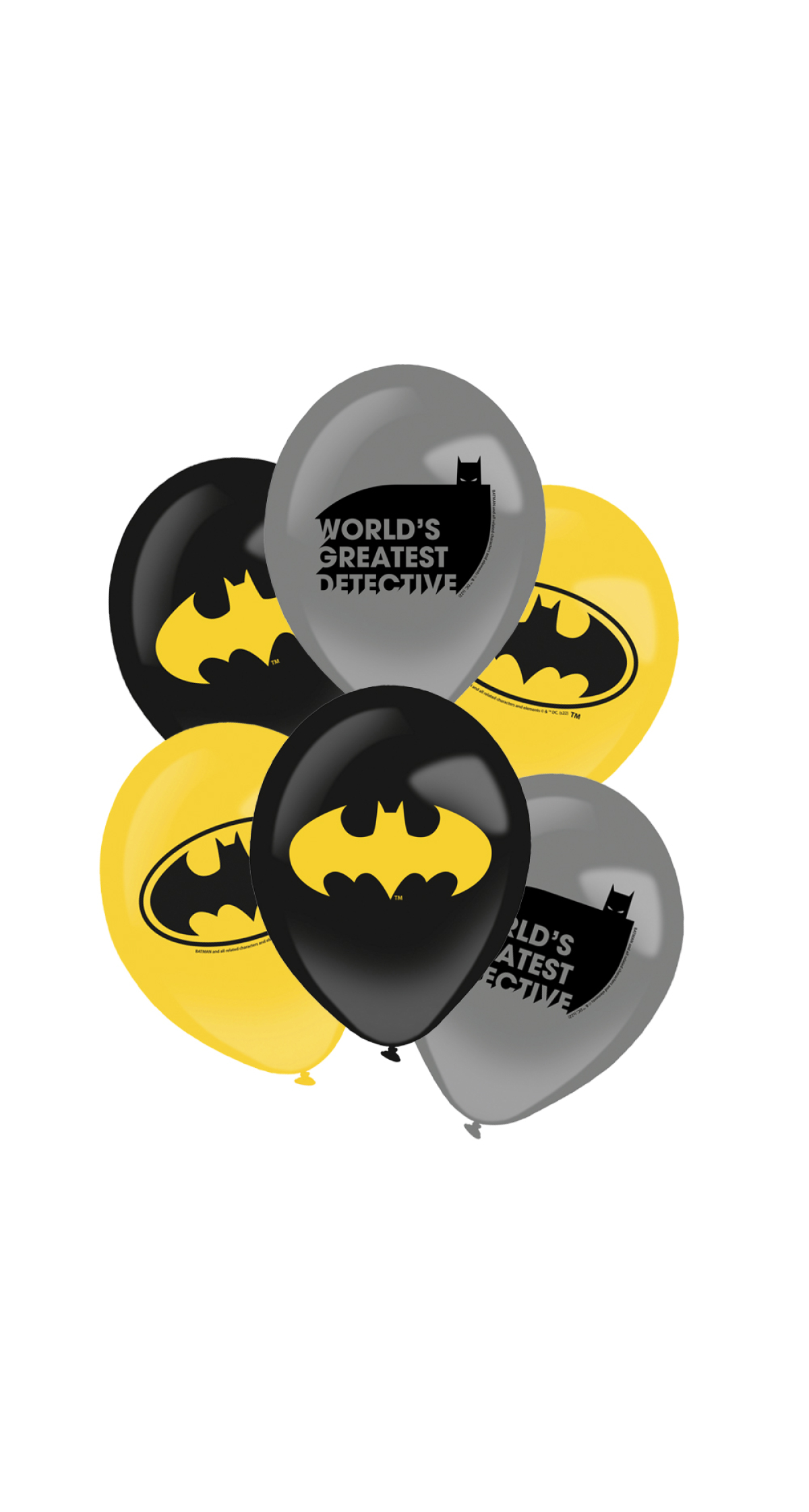 Batman Latex Balloons (27.5cm / 11") - 6pk