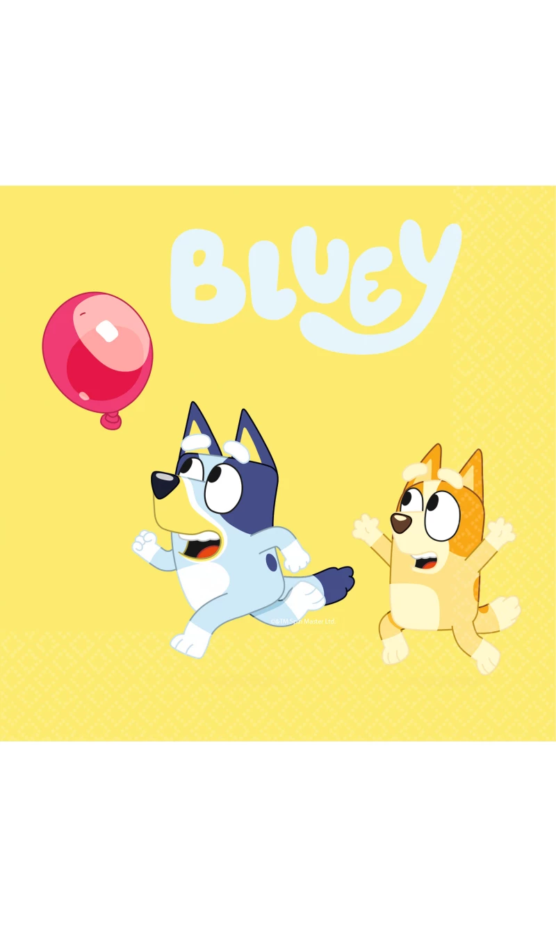 Bluey Napkins 33 x 33cm - 20pk