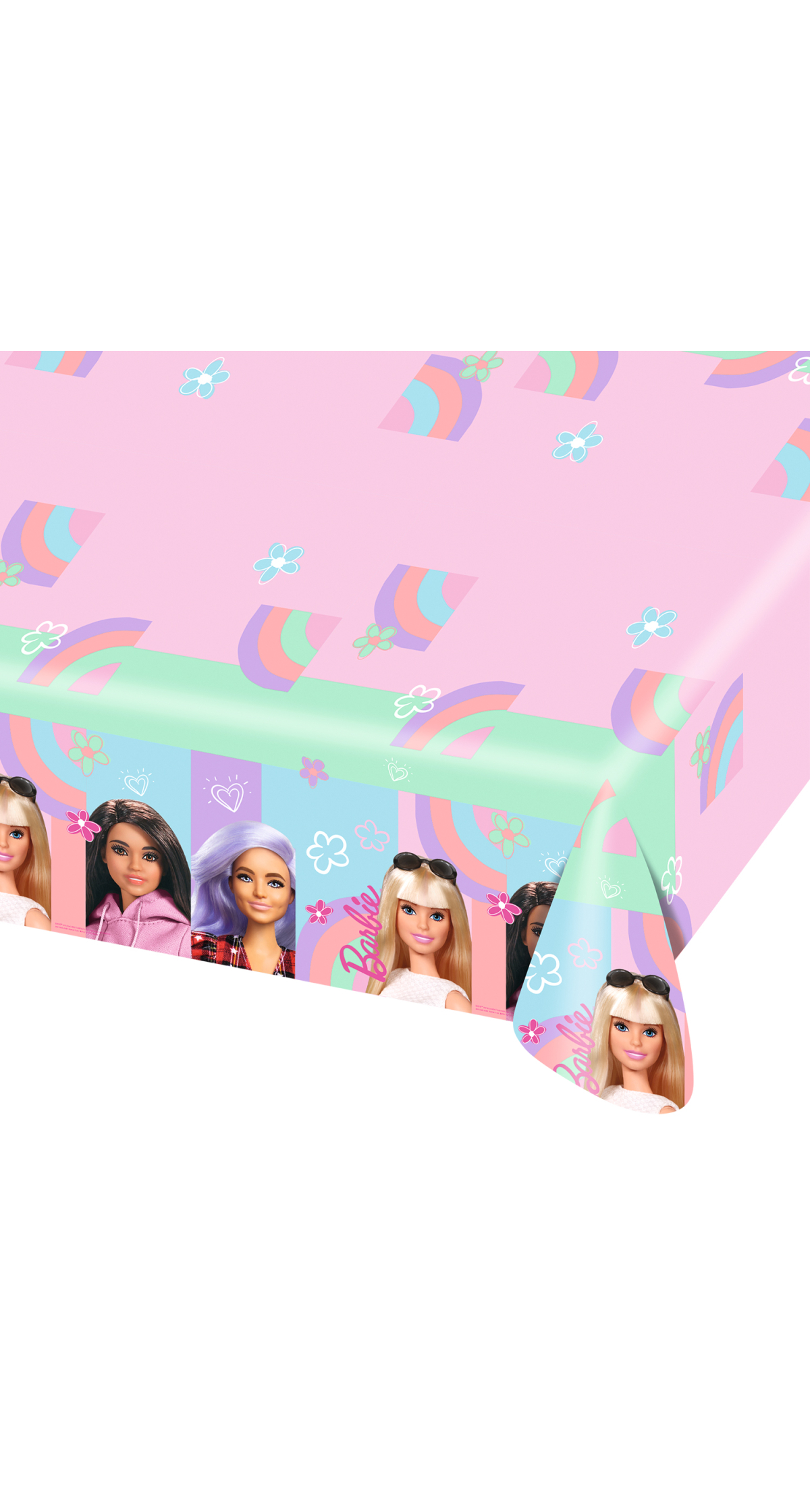 Barbie Sweet Life Paper Table Cover - 120 x 180cm