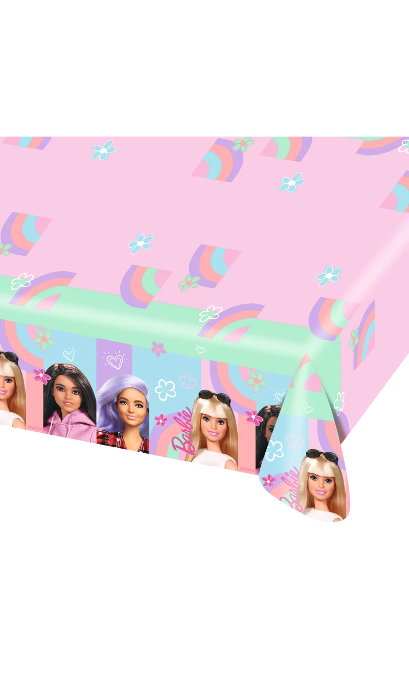 Barbie Sweet Life Paper Table Cover - 120 x 180cm