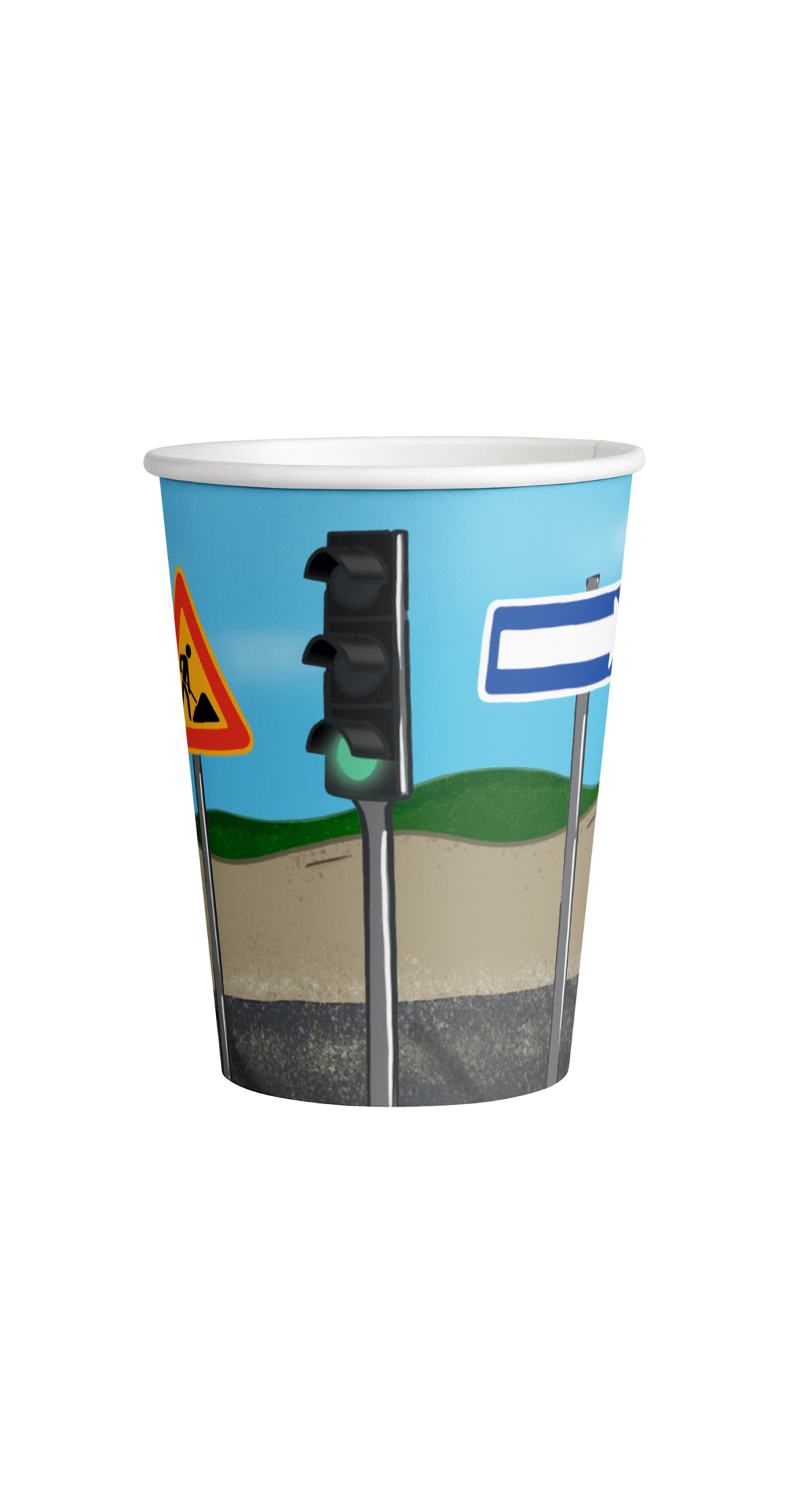 Construction Party Paper Cups 250ml - 8pk