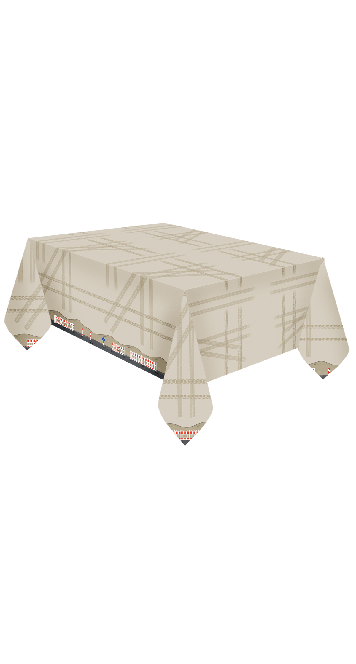 Construction Party Paper Tablecover - 180 x 120cm
