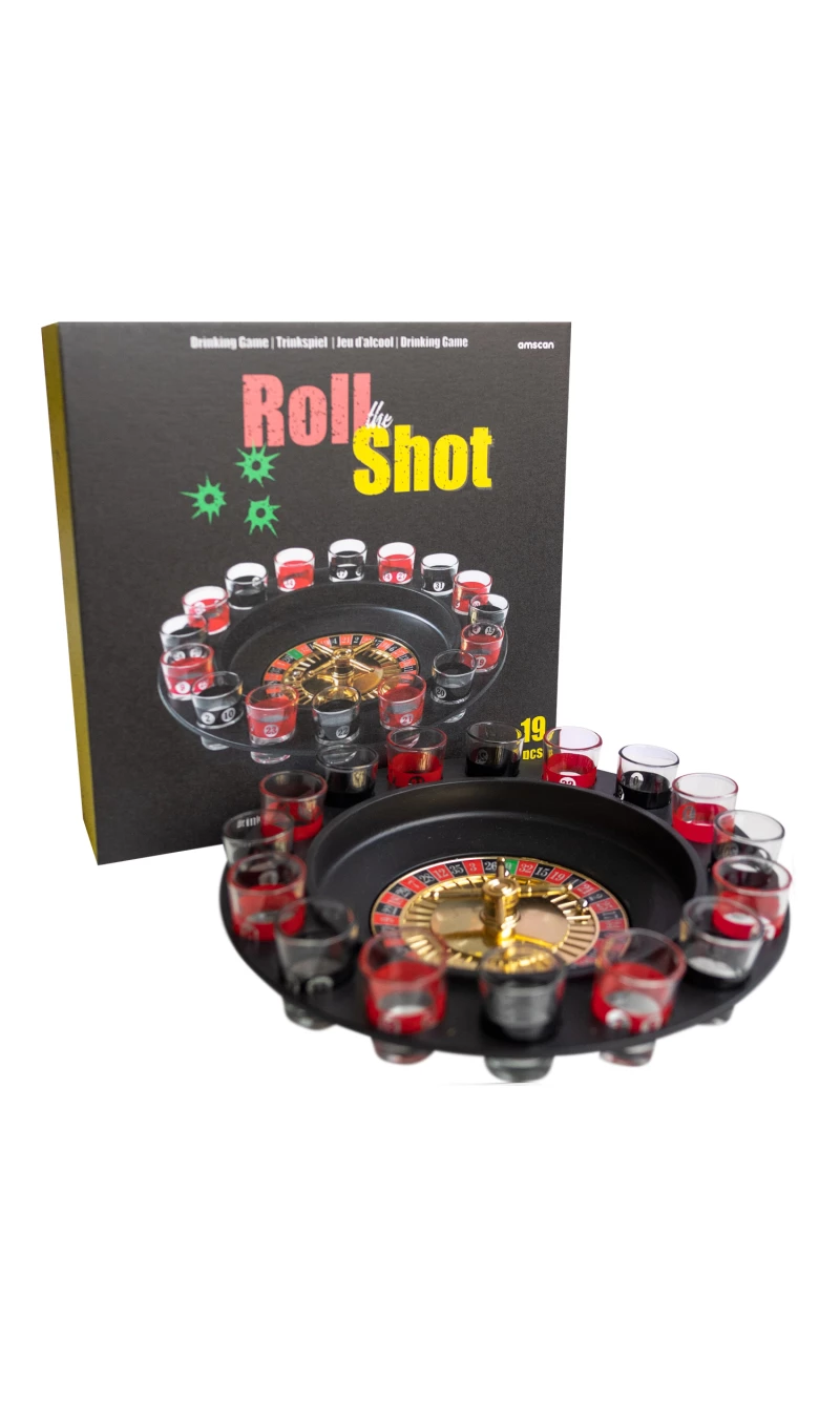 Drinking Game Drinking Roulette with 1 Roulette 16 Glasses & 2 Balls 