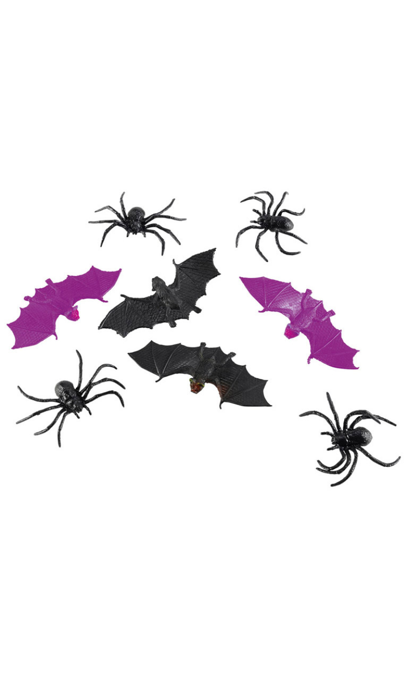 Assorted Plastic Creepy Animals Plastic (5 x 3cm) - 8pk