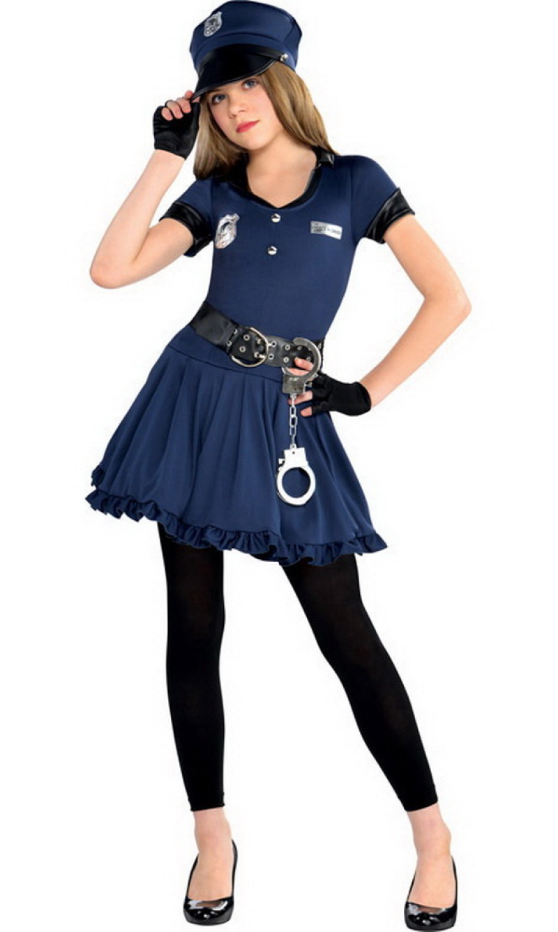 Police Cop Cutie Costume - Age 12 to 14 Years