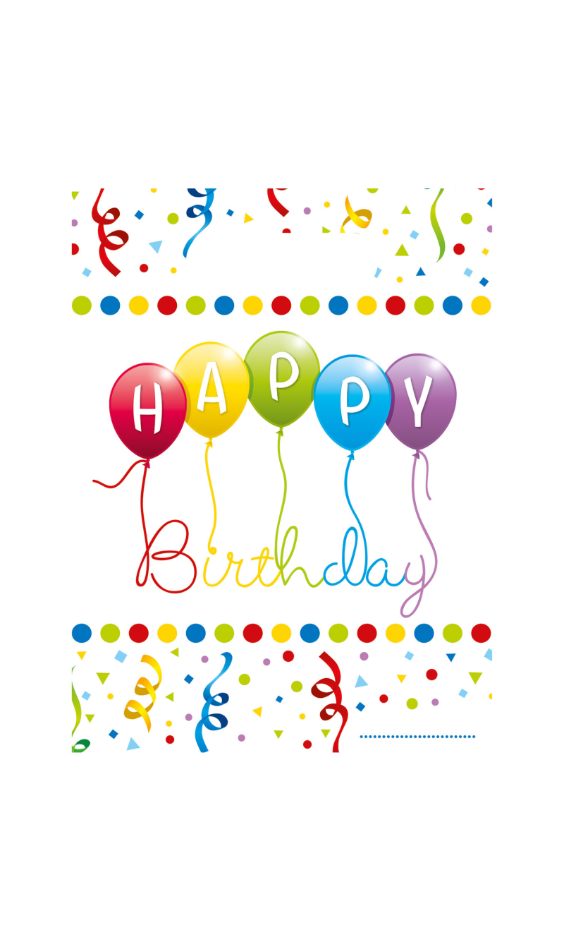Happy Birthday Streamers Plastic Party Bags - 6pk