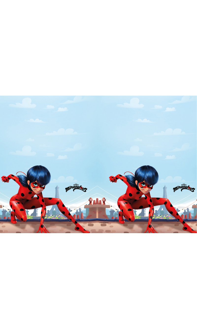 Miraculous Ladybug Plastic Tablecover 120x180cm - 1pk