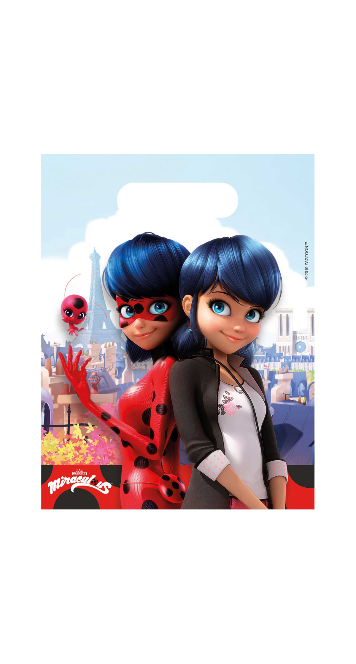 Miraculous Ladybug Plastic Party Bags - 6pk