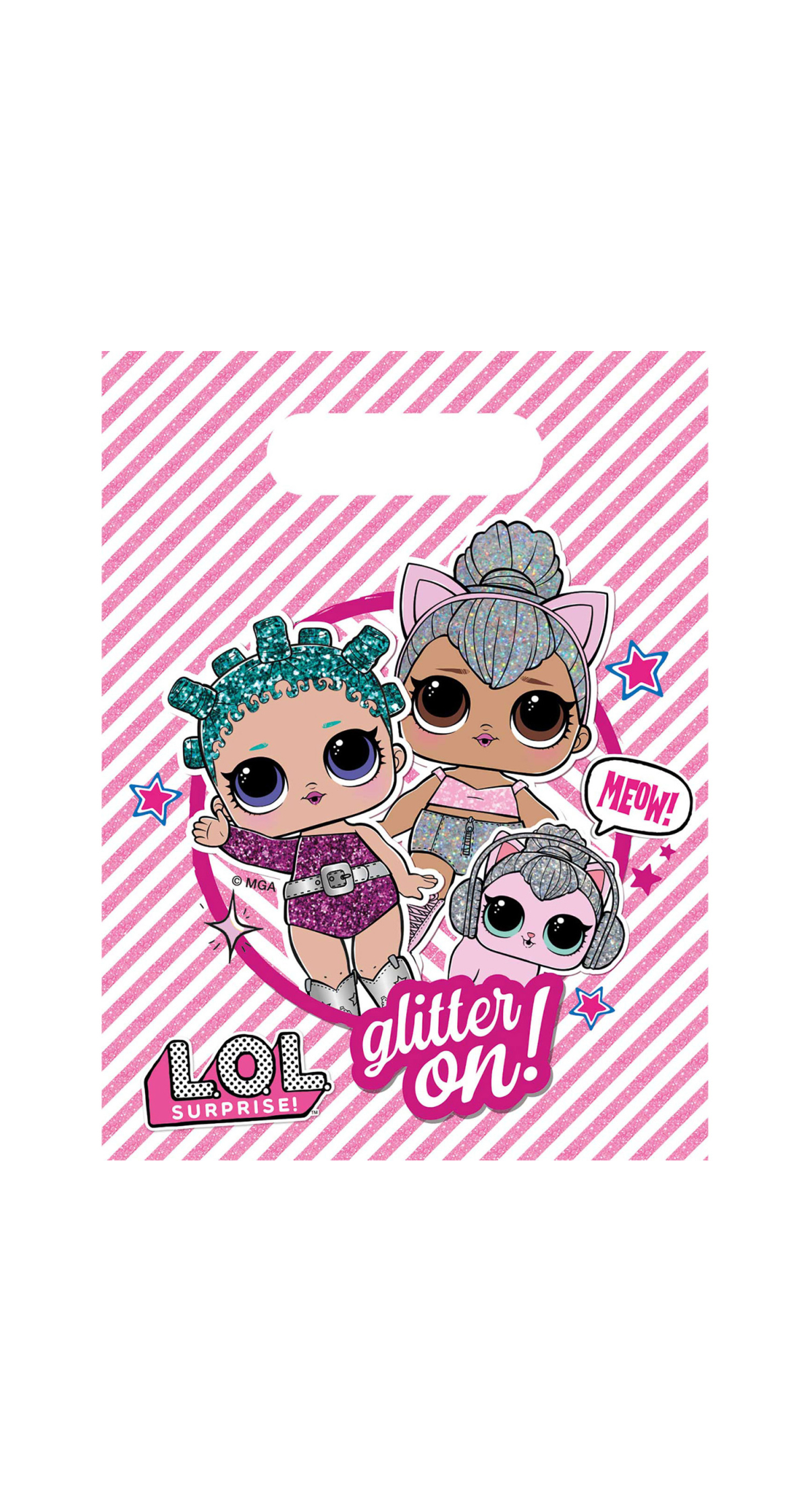 LOL Glitterati Plastic Party Bags - 6pk