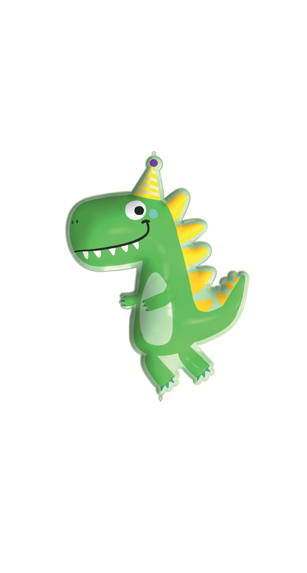 Smiley Dinosaur Super Shaped Foil Balloon - 1pk