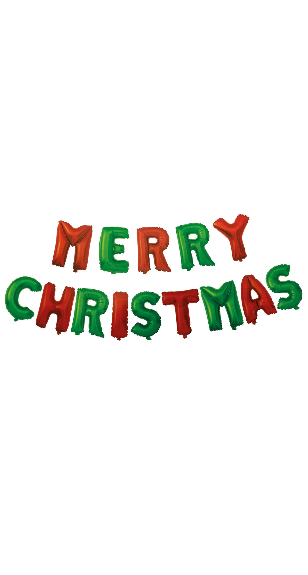 Party Essentials Merry Christmas Foil Balloon Garland - 1pk