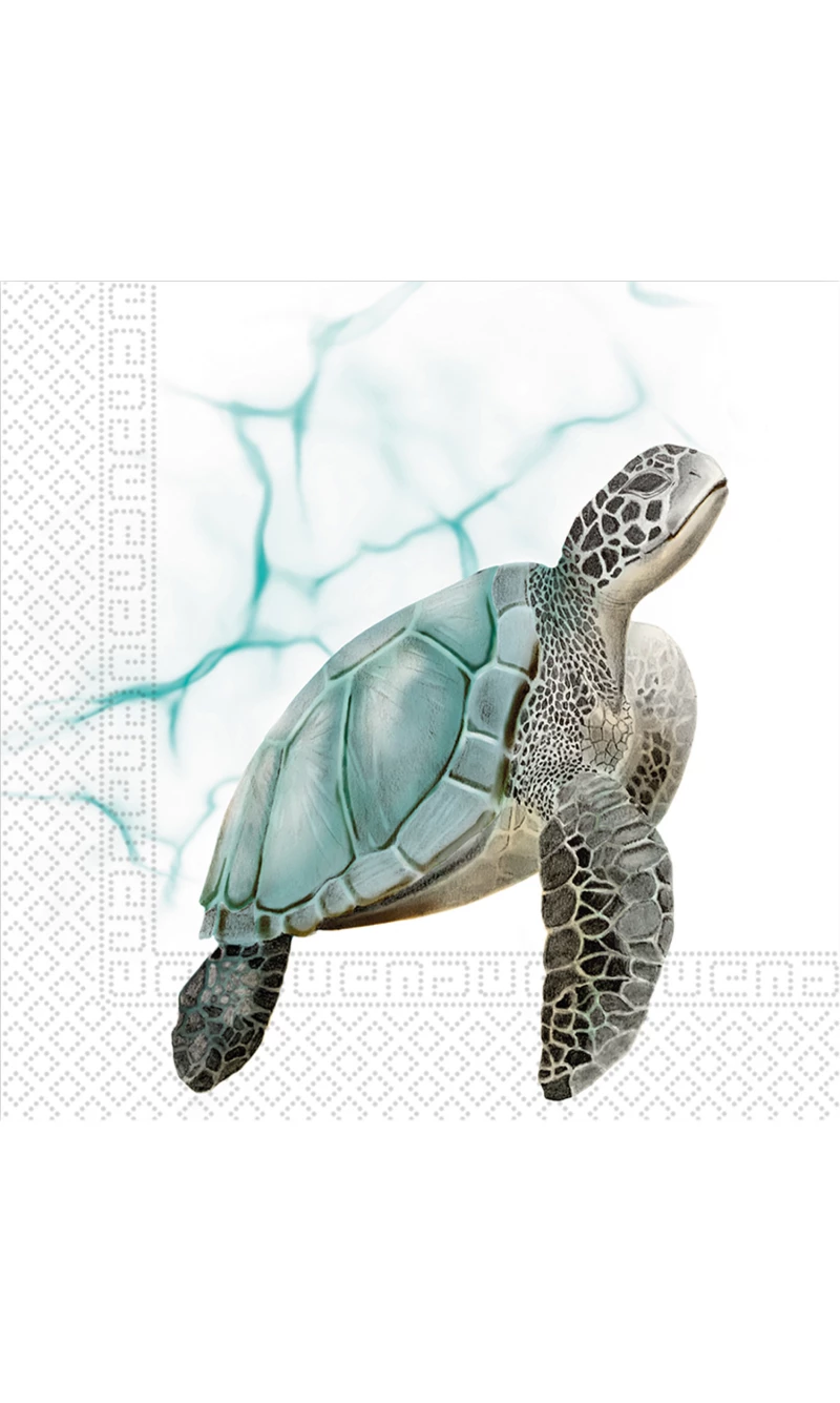 Everyday Designs 3-Ply Napkins 33x33cm Sea Turtle - 20pk