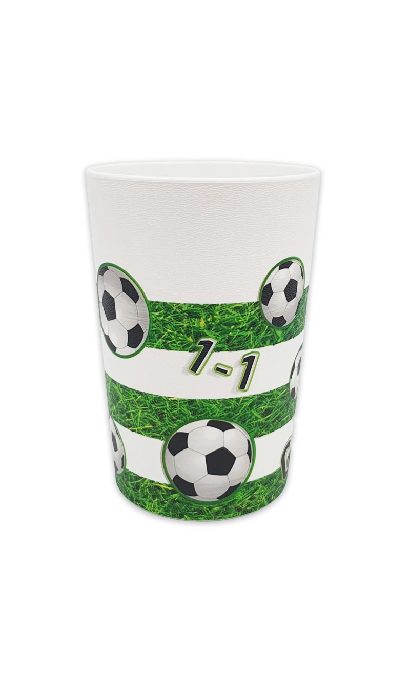 Football Party Reusable Cups 230ml - 2pk