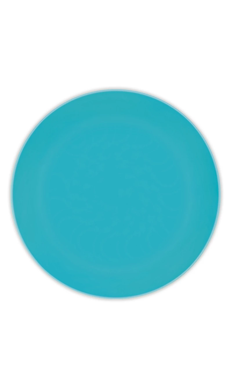 Solid Colour Turquoise Reusable Plates 25cm - 2pk