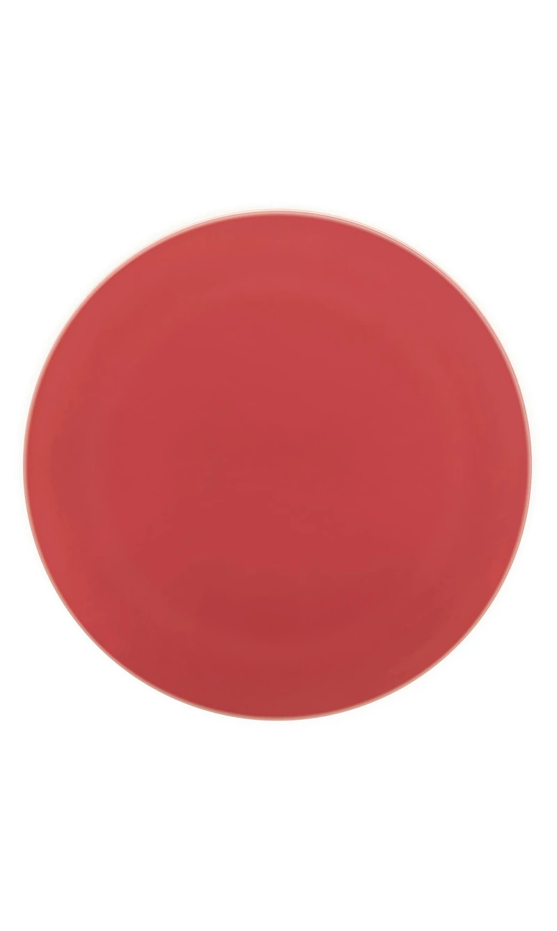 Solid Colour Red Reusable Plates 25cm - 2pk