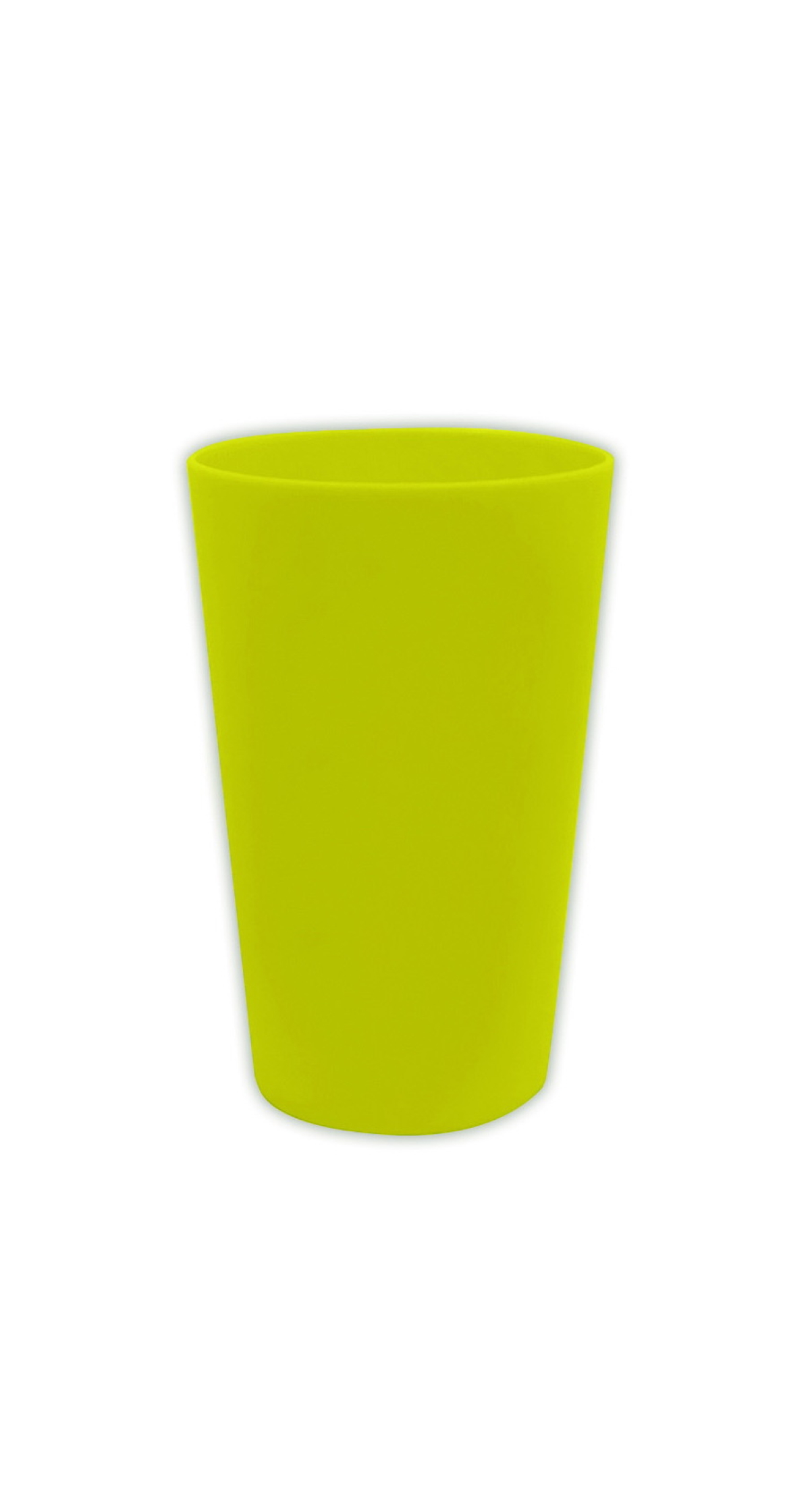 Solid Colour Lime Green Reusable Cups 280ml - 2pk