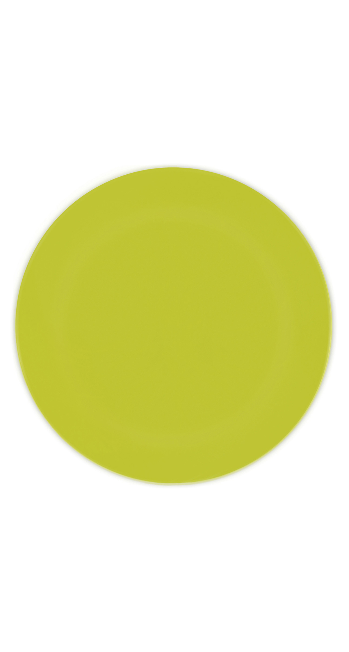 Solid Colour Lime Green Reusable Plates 25cm - 2pk