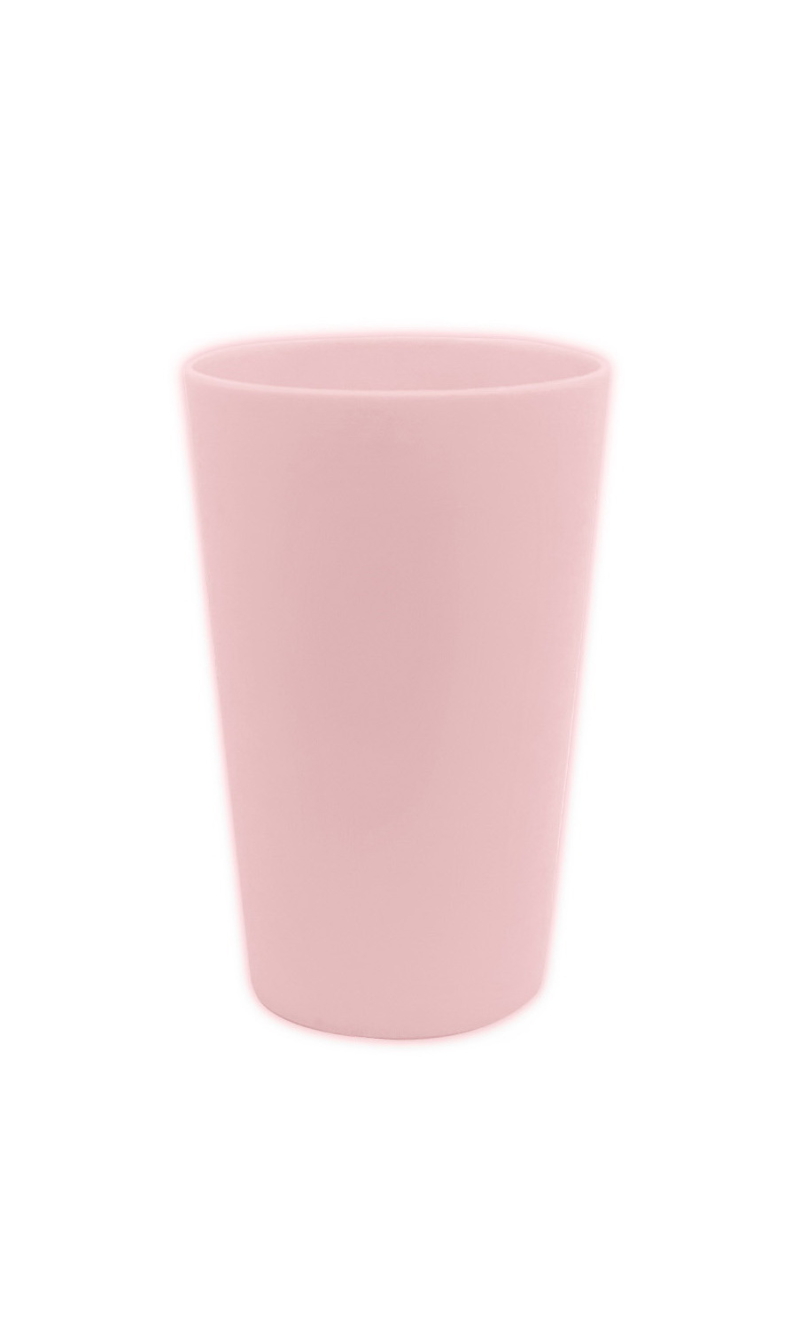 Solid Colour Pink Reusable Cups 280ml - 2pk