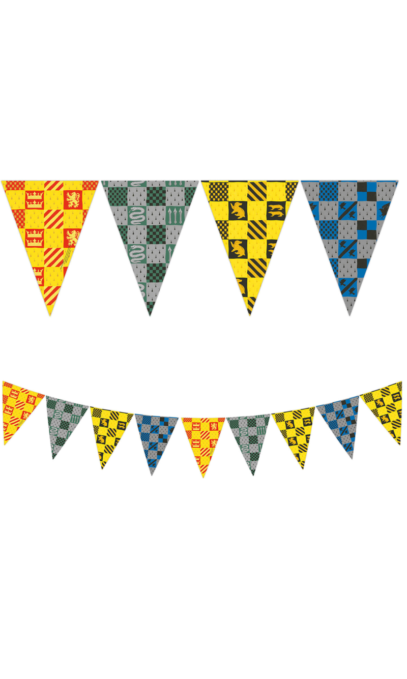 Harry Potter FSC Paper Triangle Flag Banner (9 flags) - 1pk