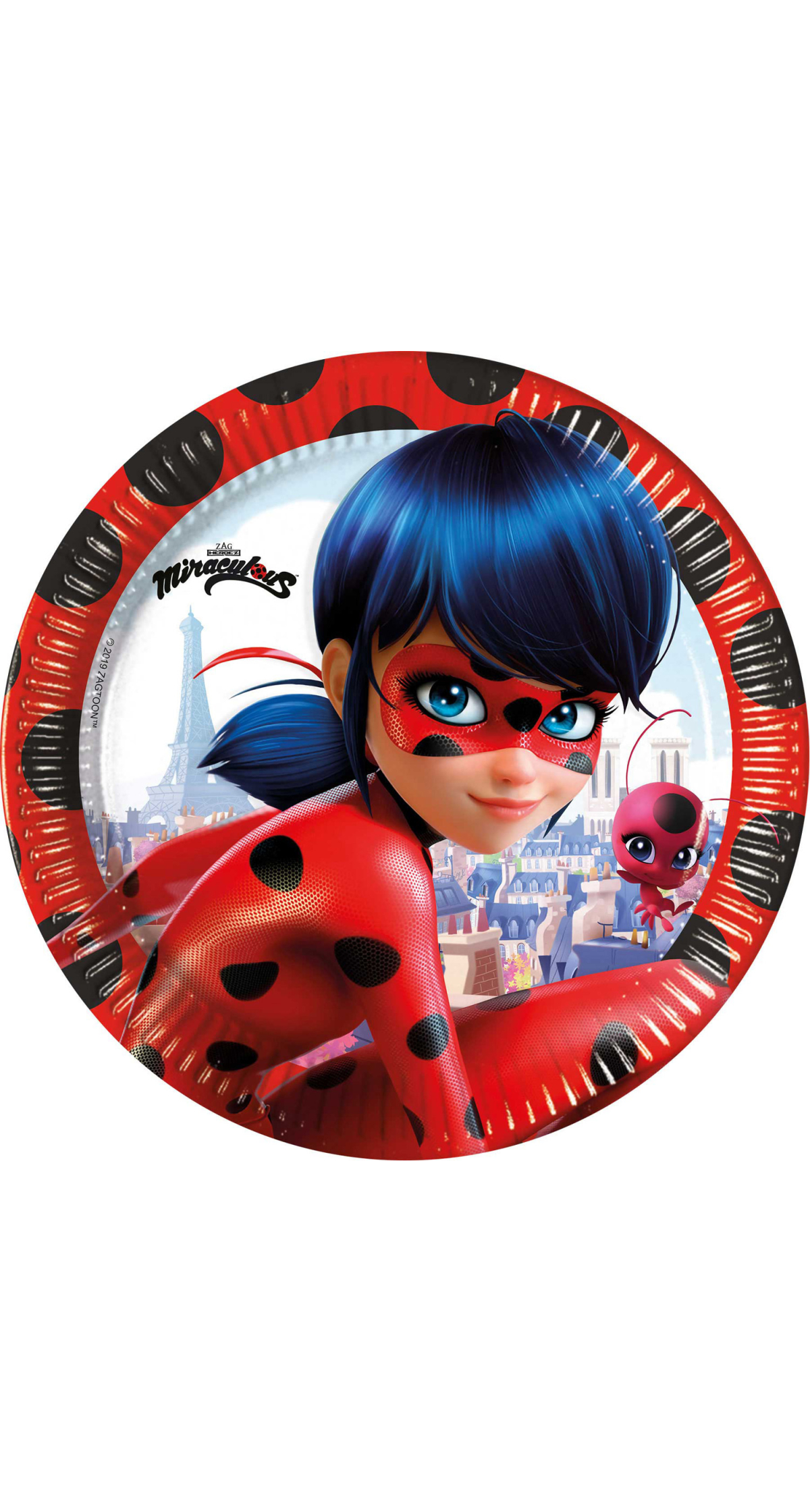 Miraculous Ladybug FSC Paper Plates Large 23cm - 8pk