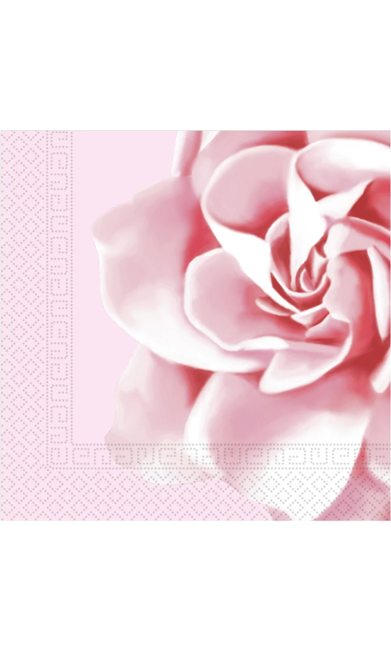Everyday FSC 3-Ply Napkins 33x33cm Pink Rose - 20pk