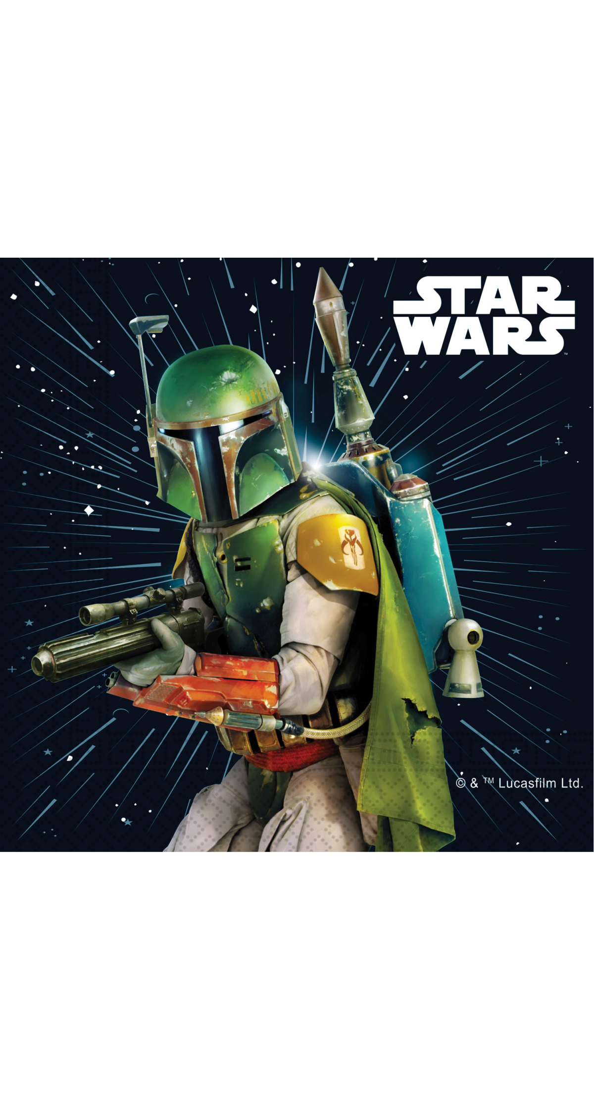 Star Wars Galaxy FSC Two-Ply Paper Napkins 33x33cm - 20pk