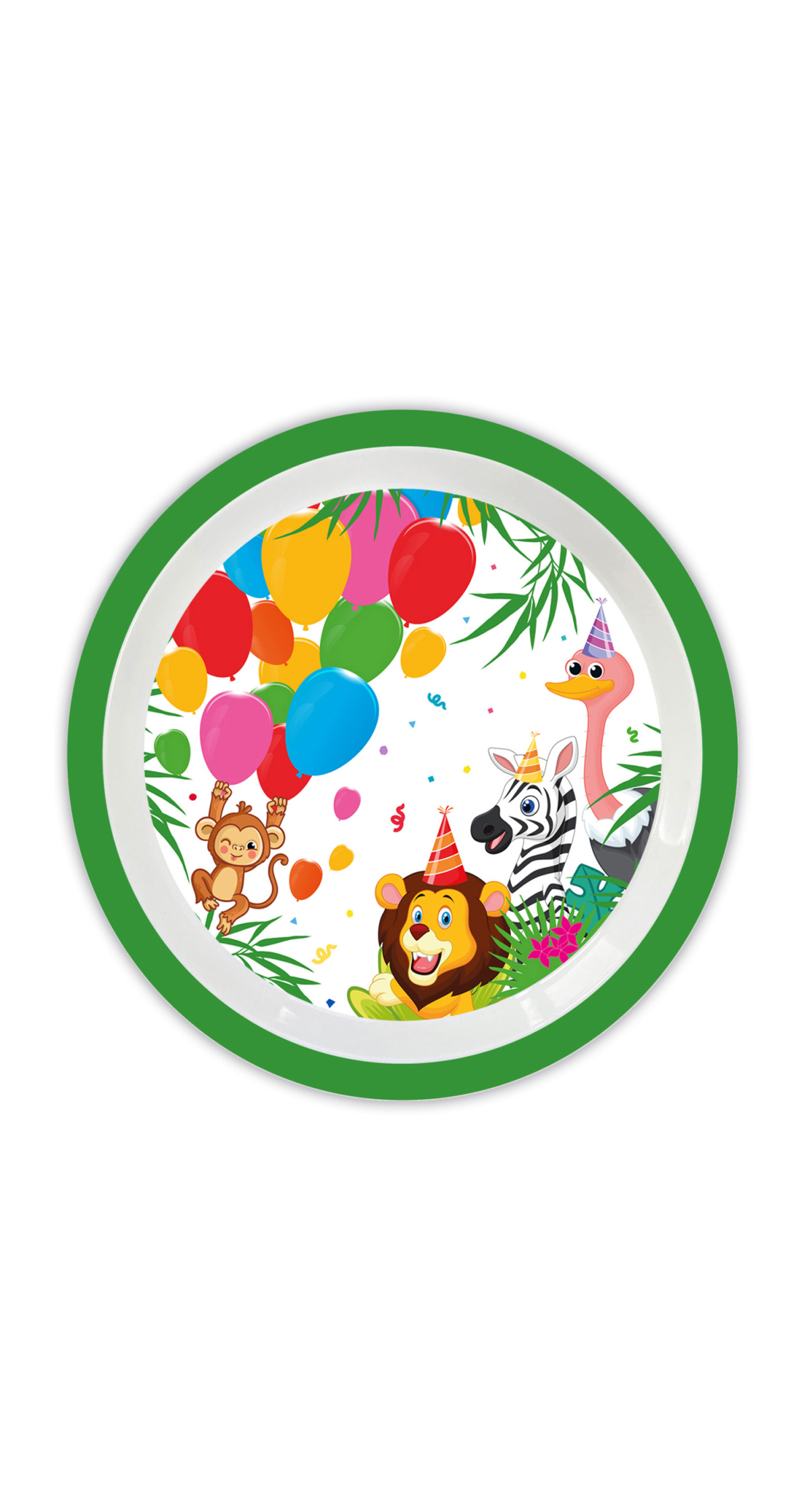 Jungle Balloons Reusable Plate 20cm - 1pk