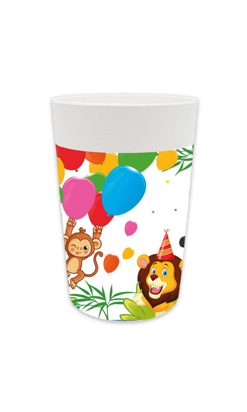 Jungle Balloons Reusable Cups 230ml - 2pk
