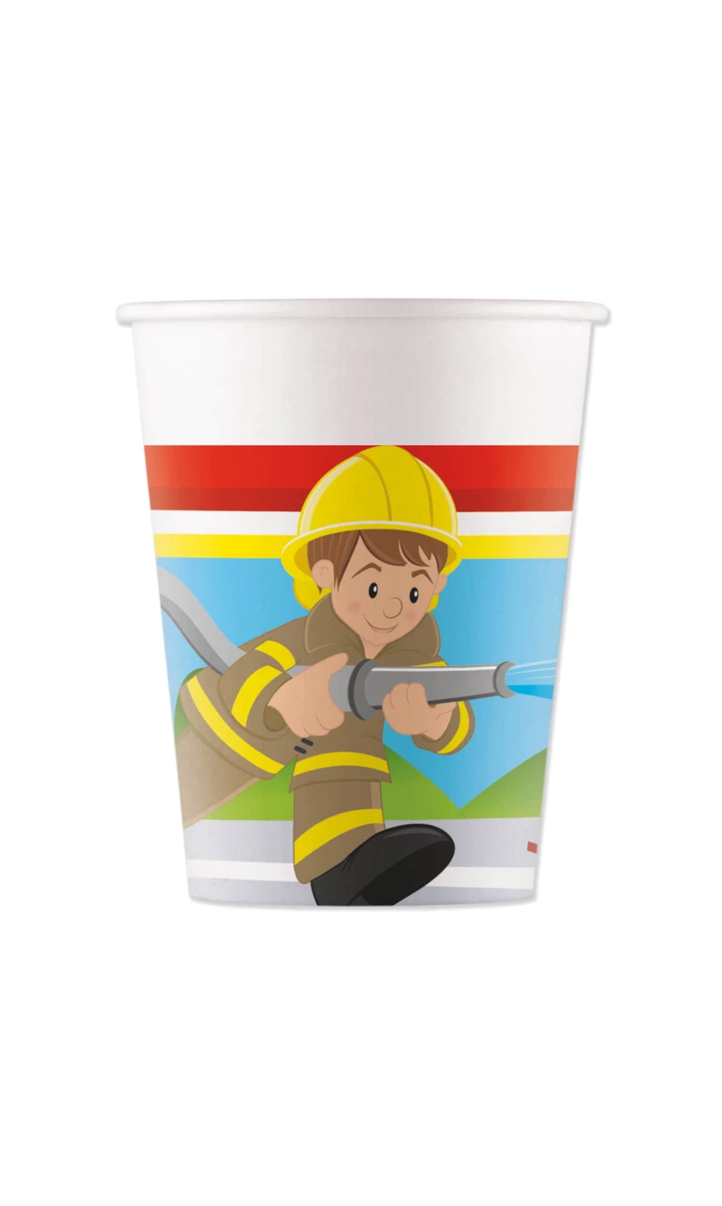 Firefighters FSC Paper Cups 200ml - 8pk