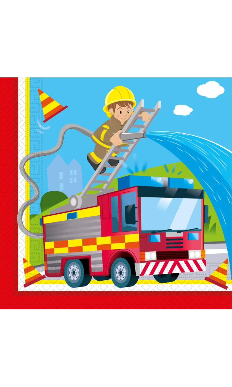Firefighters FSC Two-Ply Paper Napkins 33x33cm - 20pk