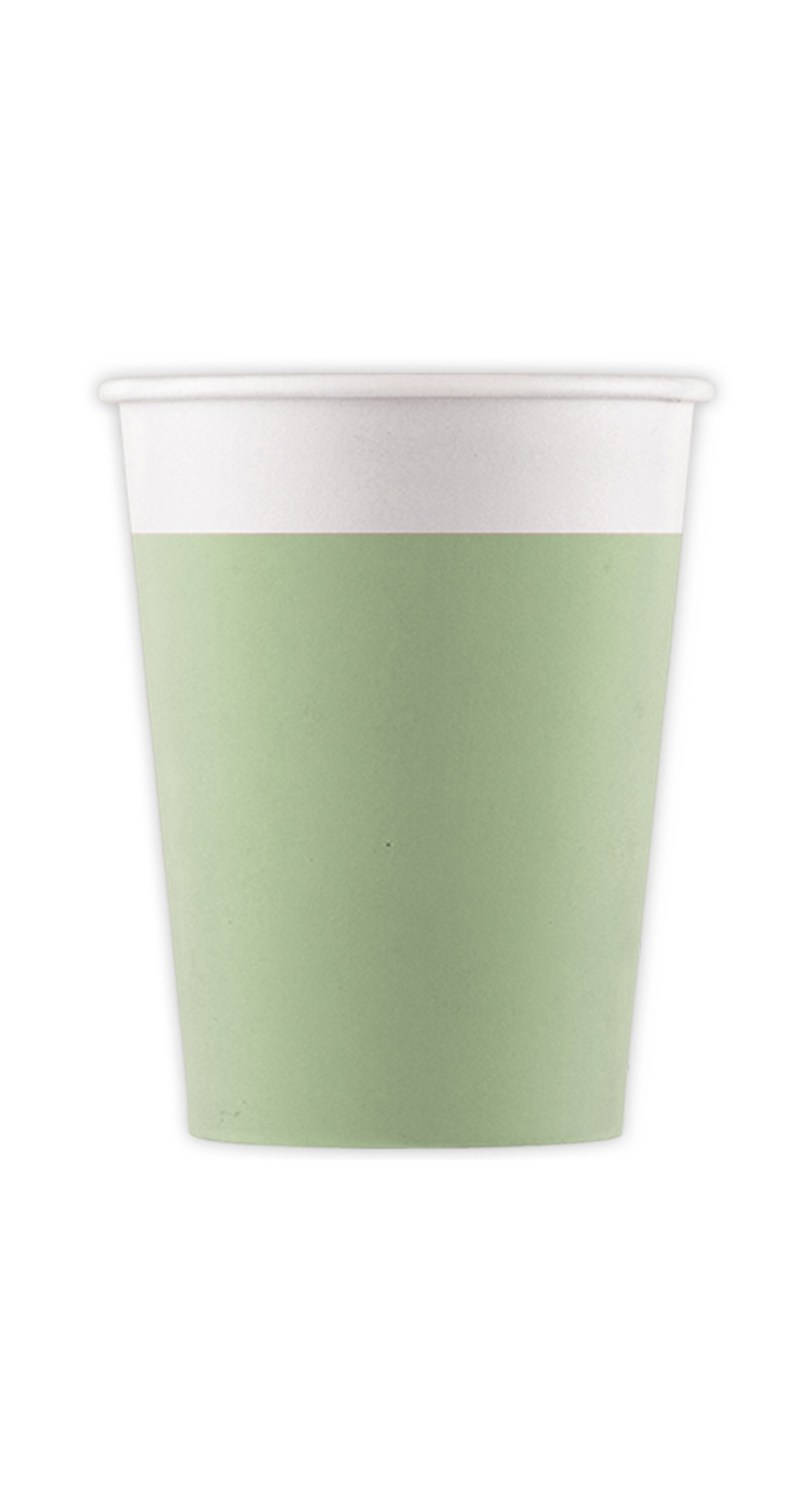 Mint Pastel FSC Paper Cups 200ml - 8pk