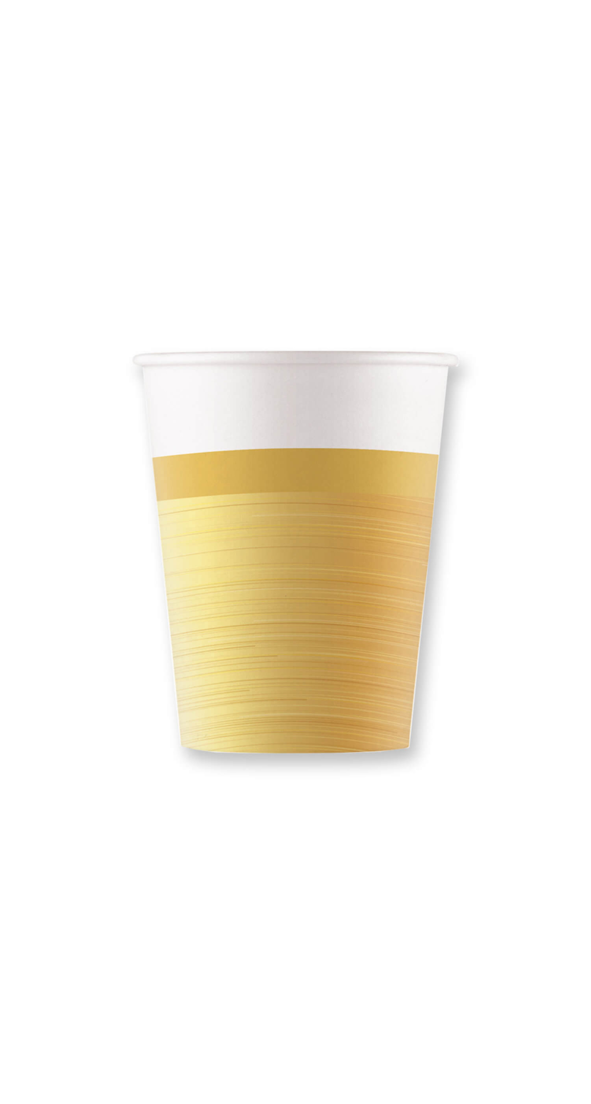 Gold FSC Paper Cups 200ml - 8pk