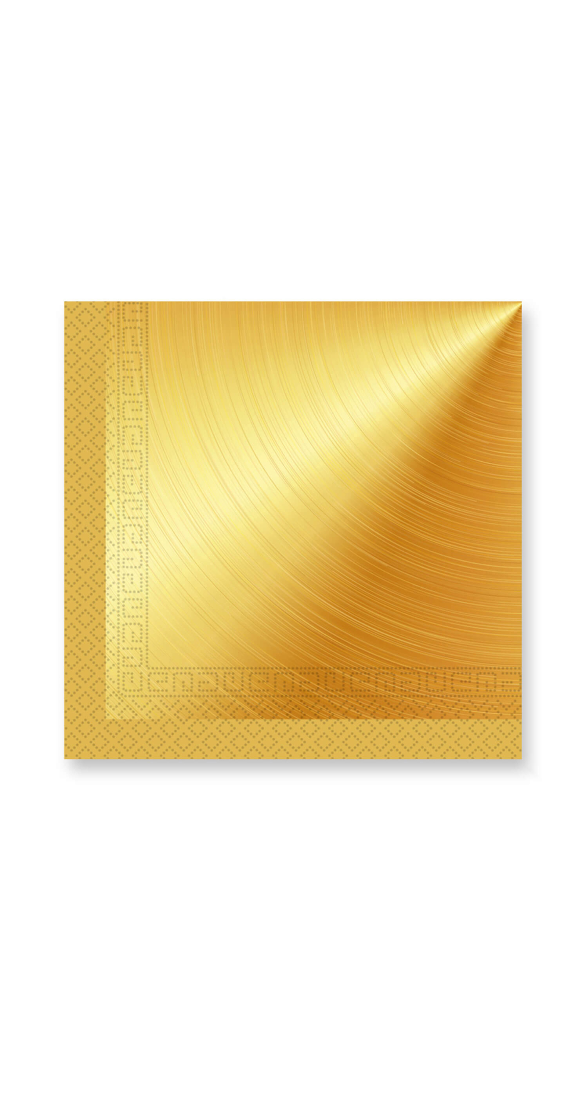 Gold FSC 3-Ply Paper Napkins 33x33cm - 20pk