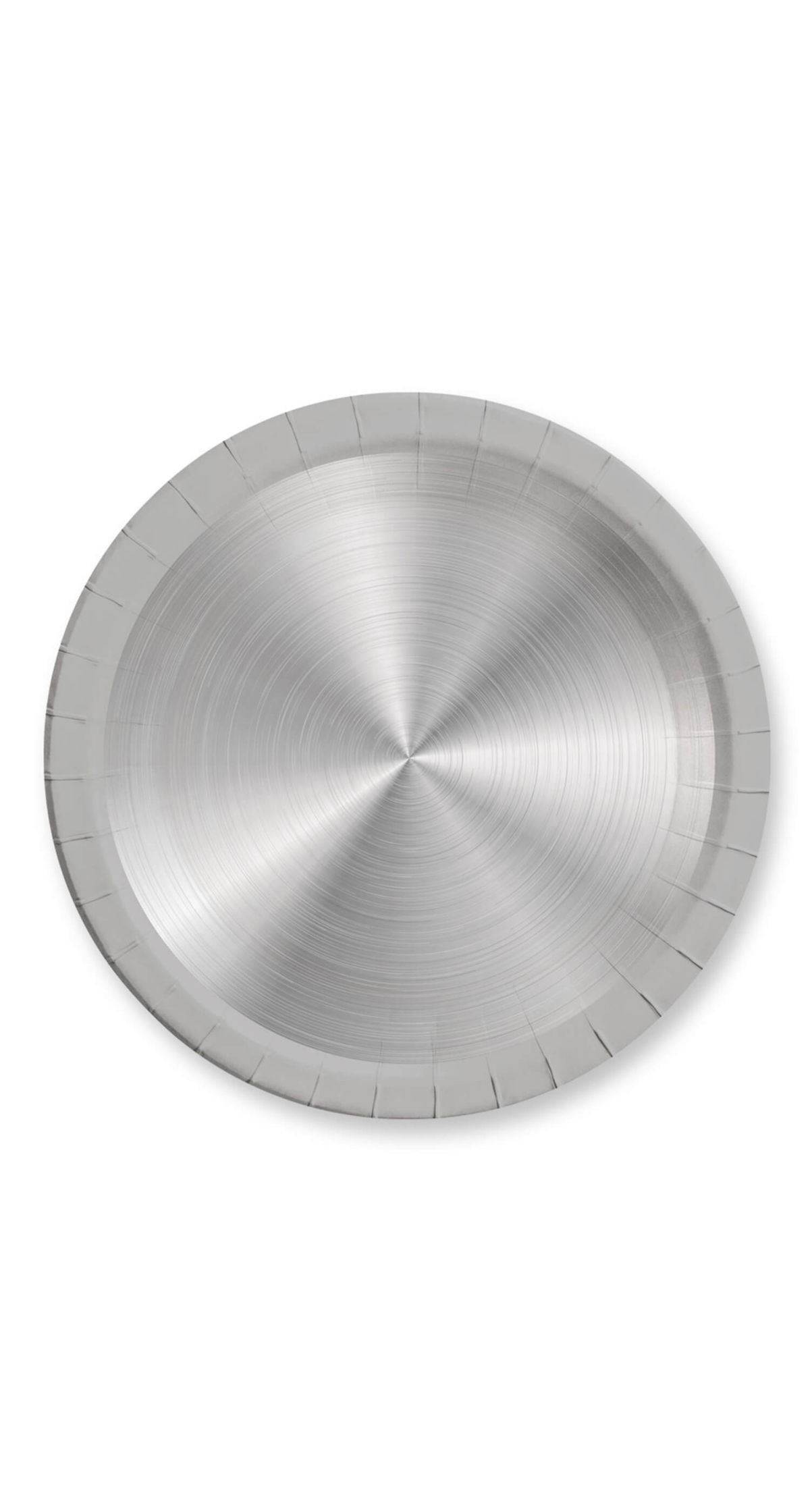Silver FSC Paper Plates Large 23cm - 8pk