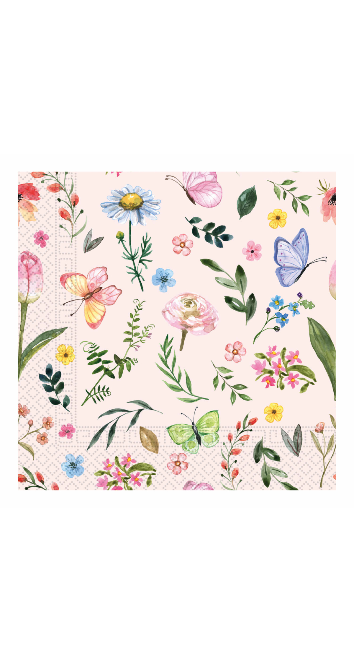 Everyday Designs FSC 3-Ply Napkins 33x33cm - Pink Butterfly - 20pk