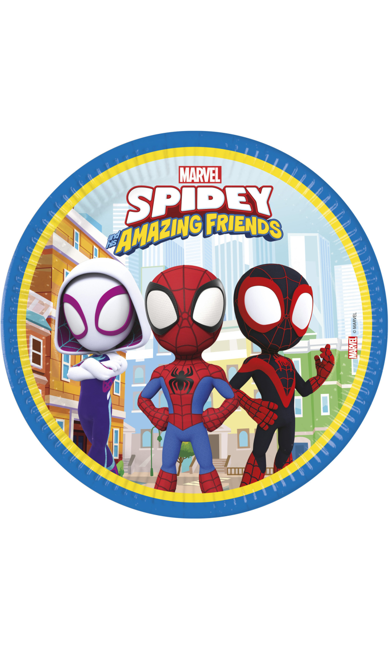 Spidey & His Amazing Friends FSC Paper Plates Large 23cm - 8pk