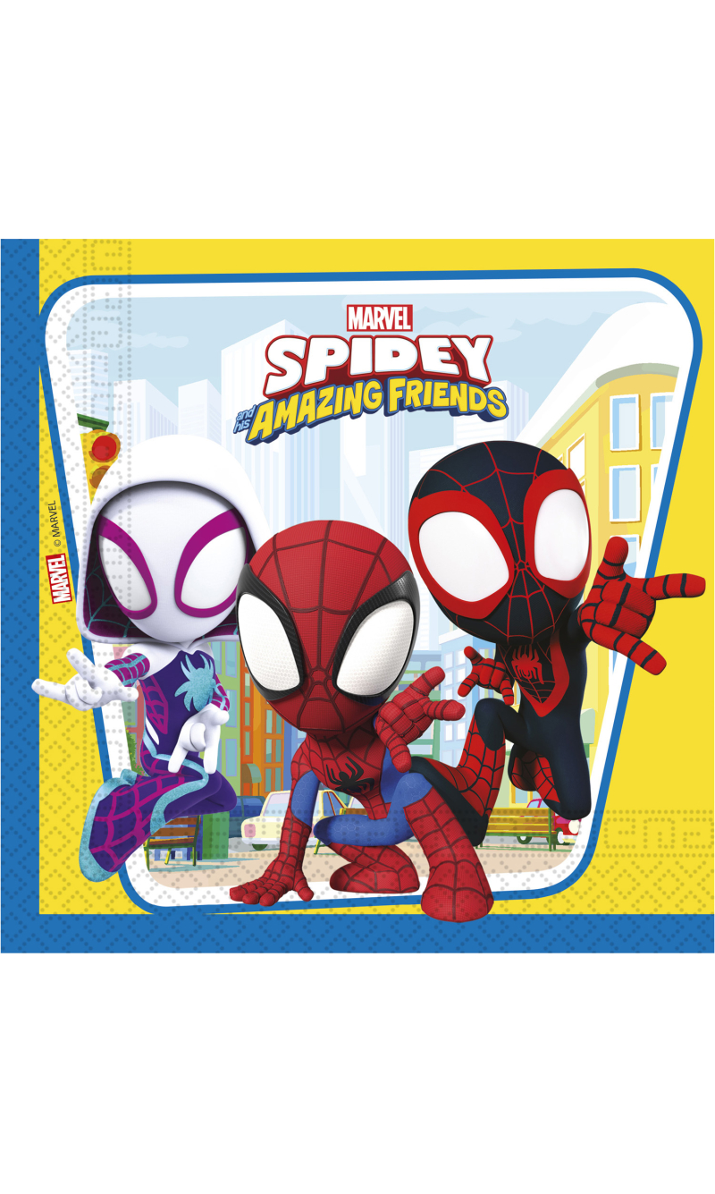 Spidey & His Amazing Friends FSC Napkins 33x33cm - 20pk
