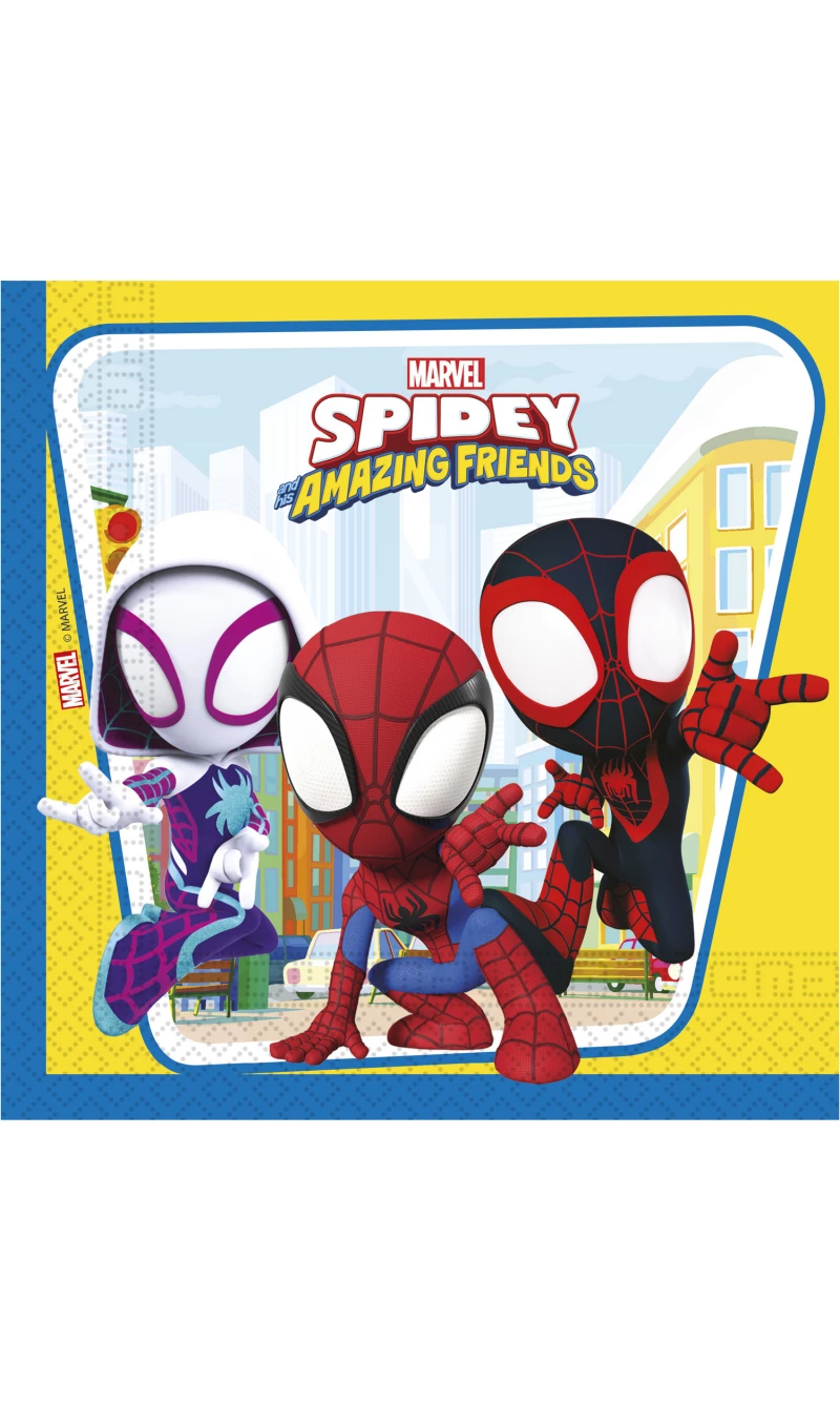 Spidey & His Amazing Friends FSC Napkins 33x33cm - 20pk