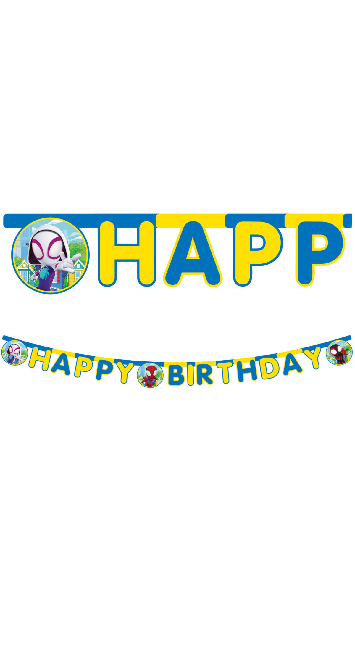 Spidey & His Amazing Friends FSC "Happy Birthday" Banner - 1pk