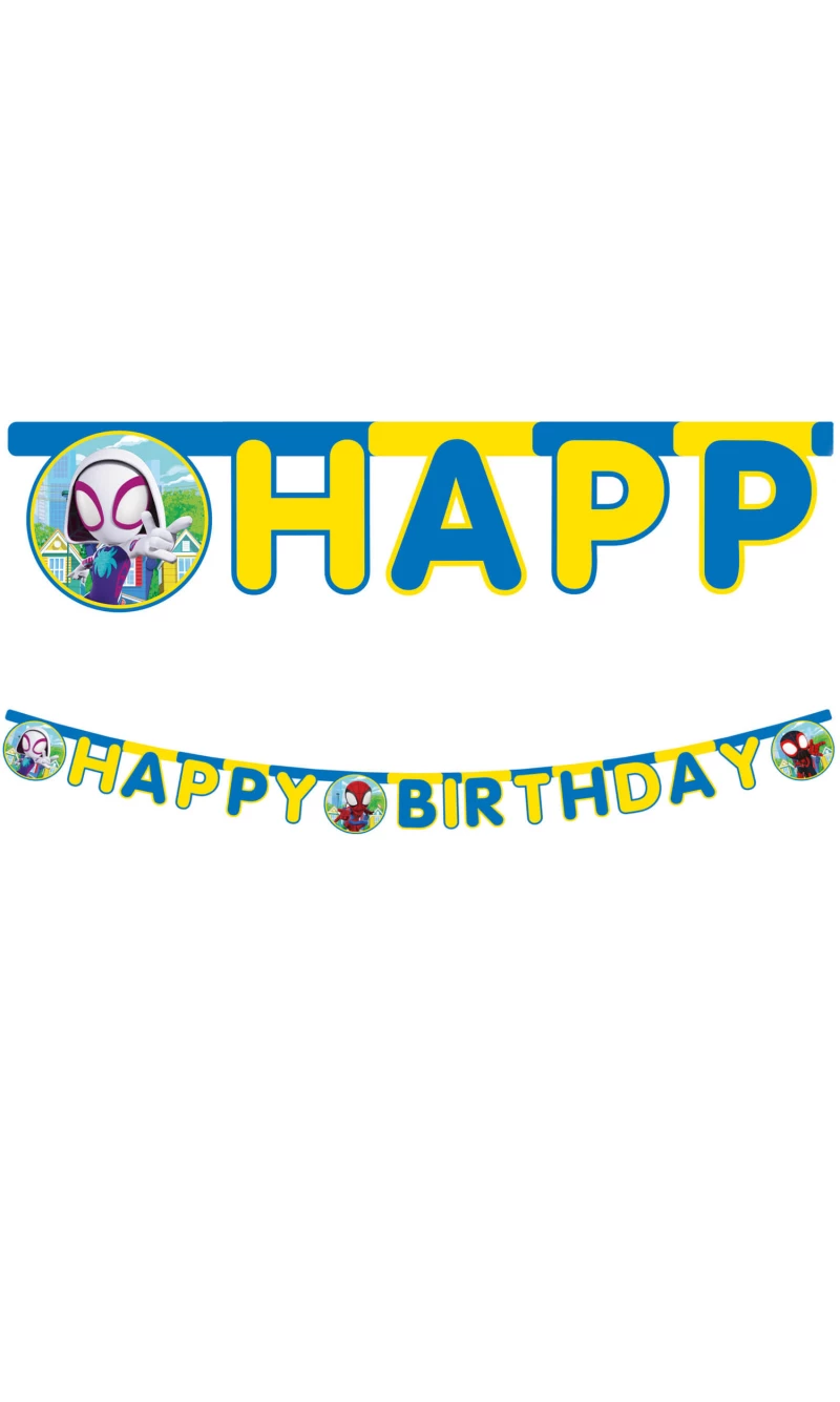 Spidey & His Amazing Friends FSC "Happy Birthday" Banner - 1pk