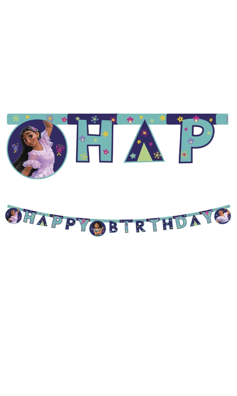 Encanto FSC "Happy Birthday" Die-Cut Paper Banner - 1pk