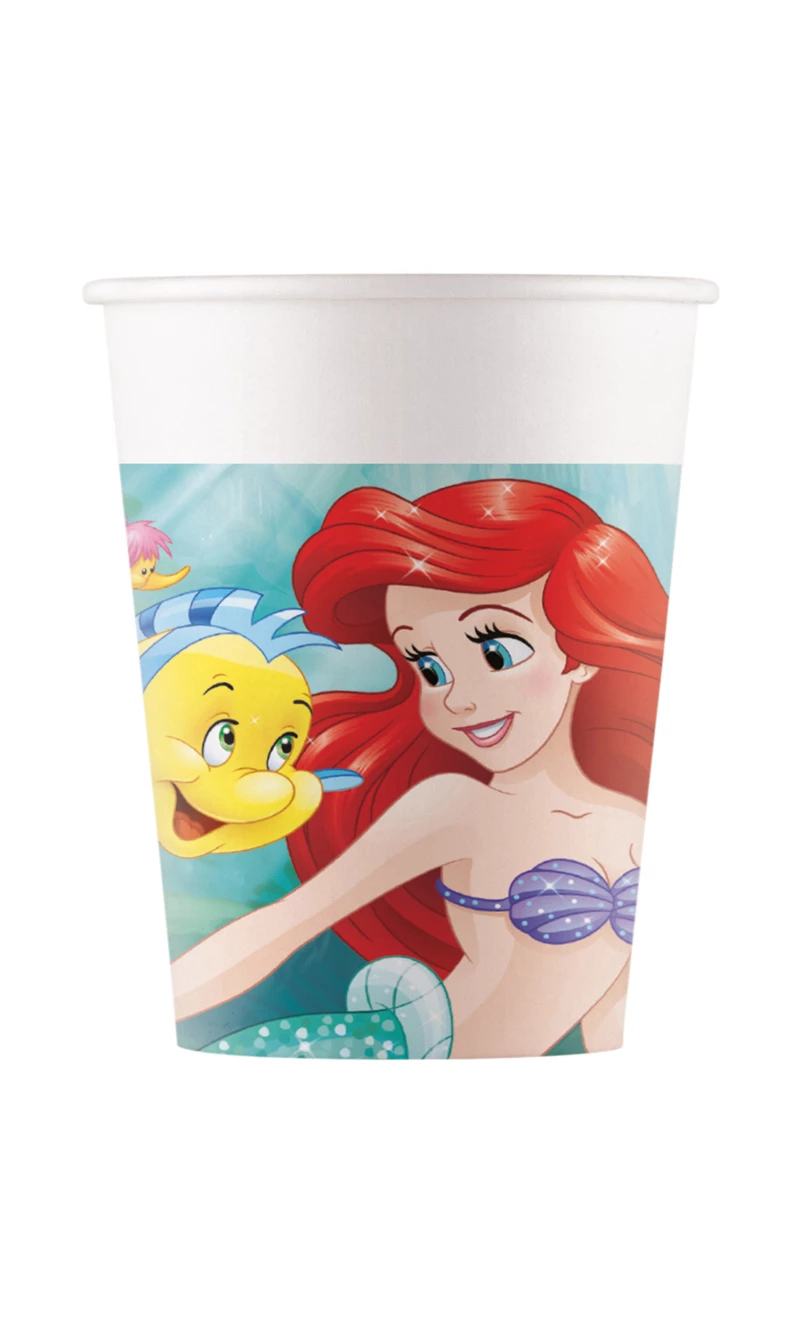 Disney Ariel Curious FSC Paper Cups 200ml - 8pk