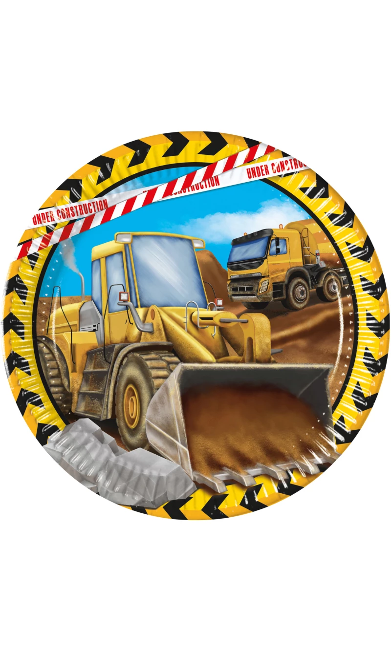Construction FSC Paper Plates Next Generation Large 23cm - 8pk