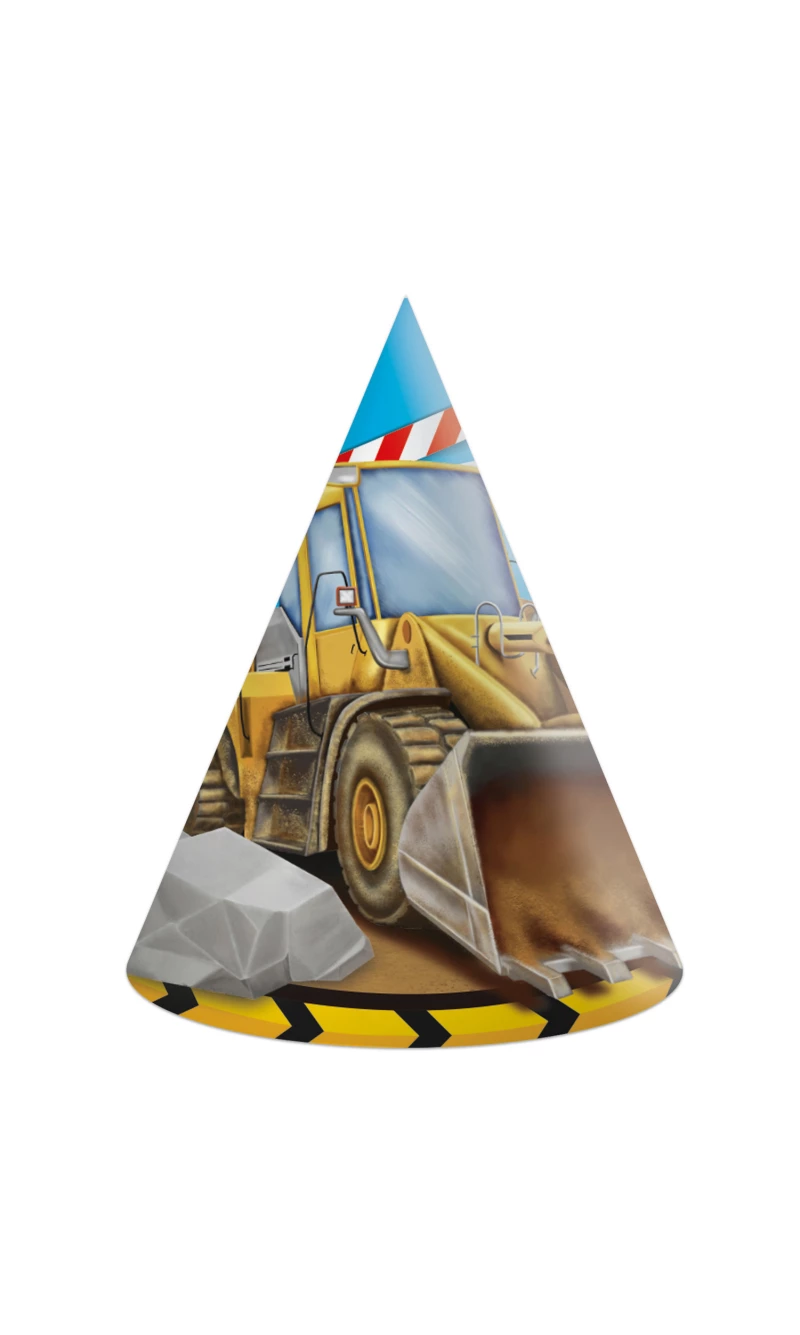 Construction FSC Paper Hats - 6pk