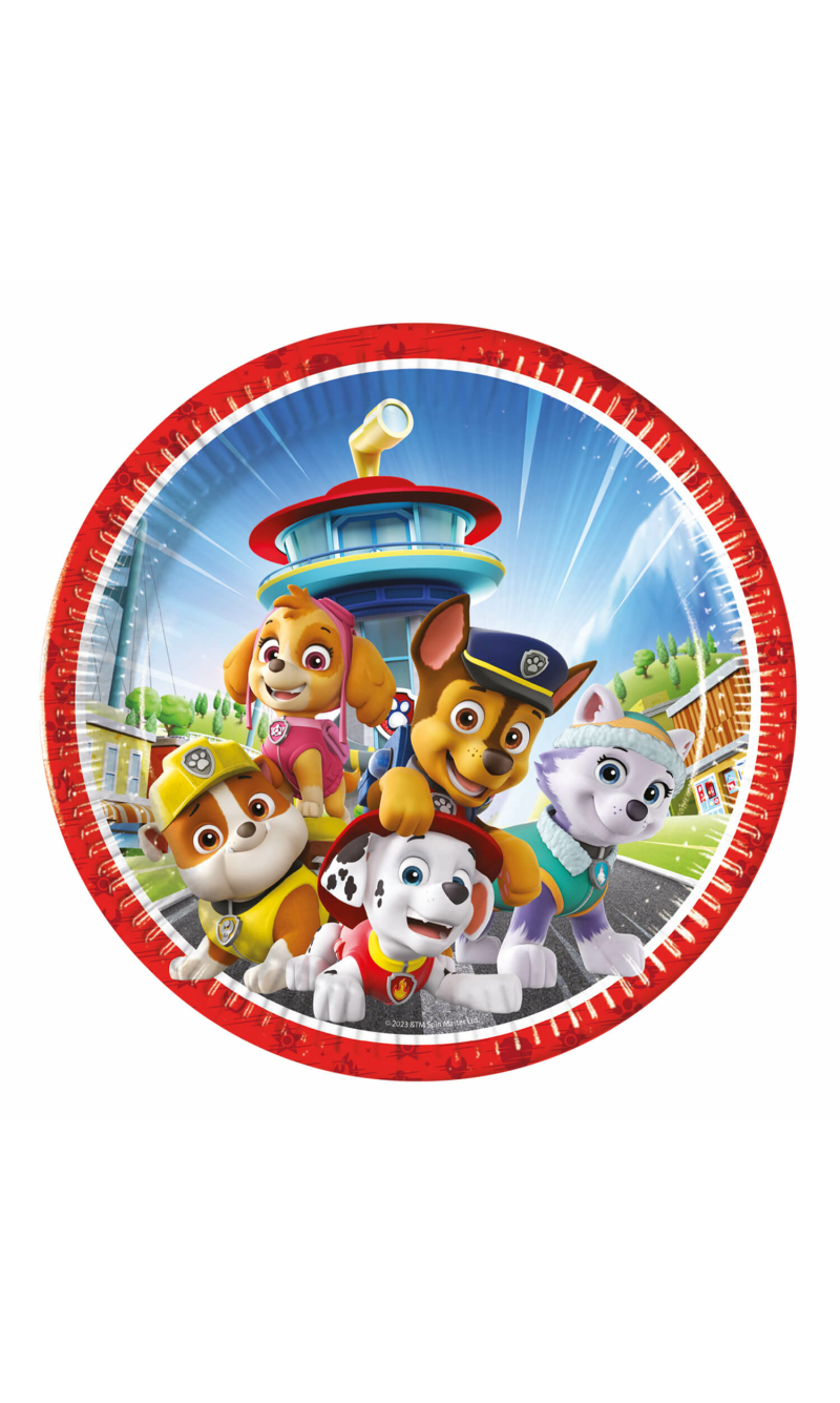Paw Patrol FSC Paper Plates Large 23cm - 8pk