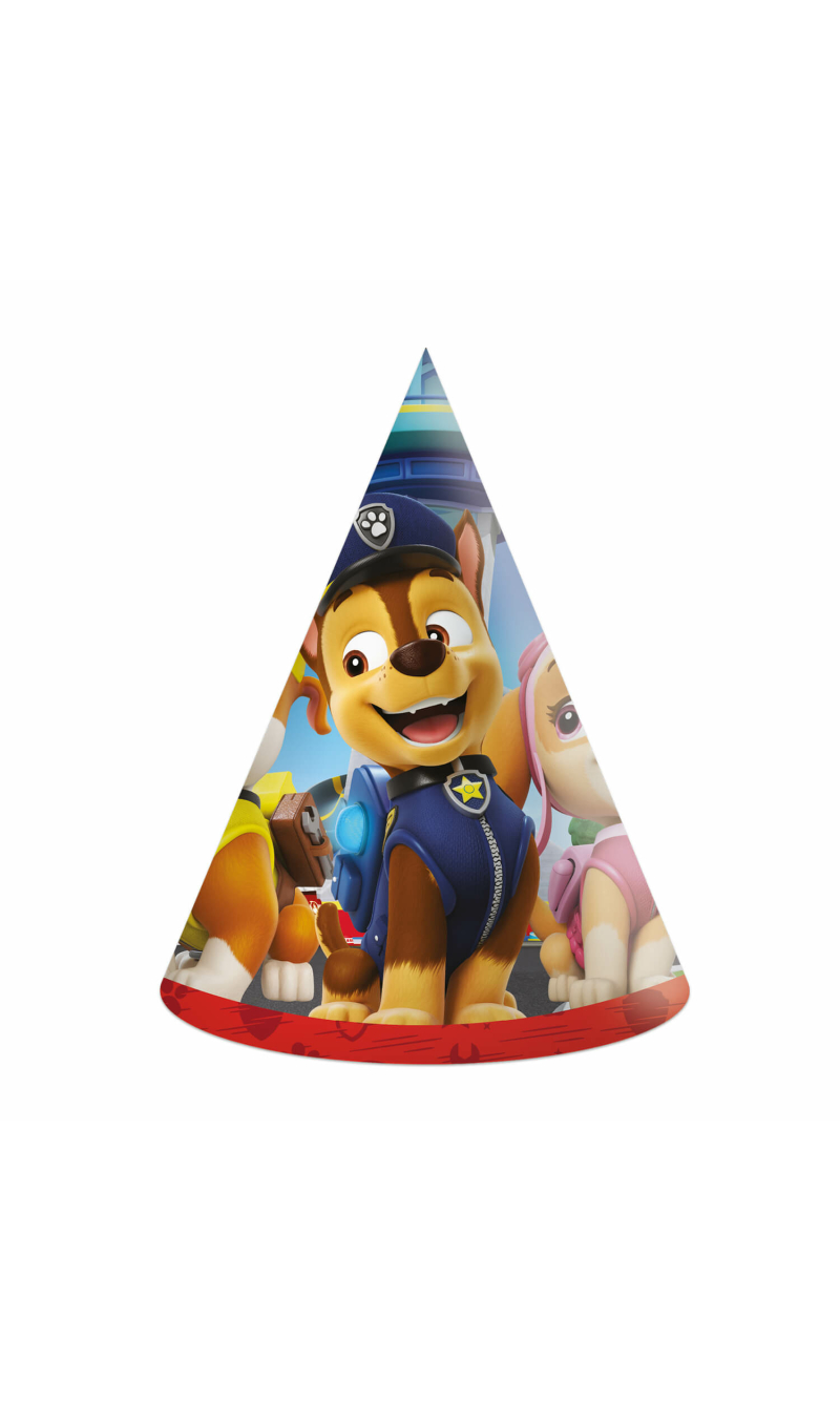 Paw Patrol FSC Paper Hats - 6pk