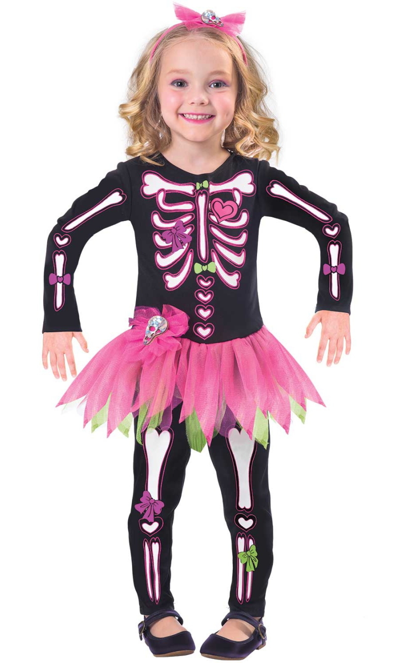 Fancy Bones Skeleton Costume - Age 6 to 8 Years